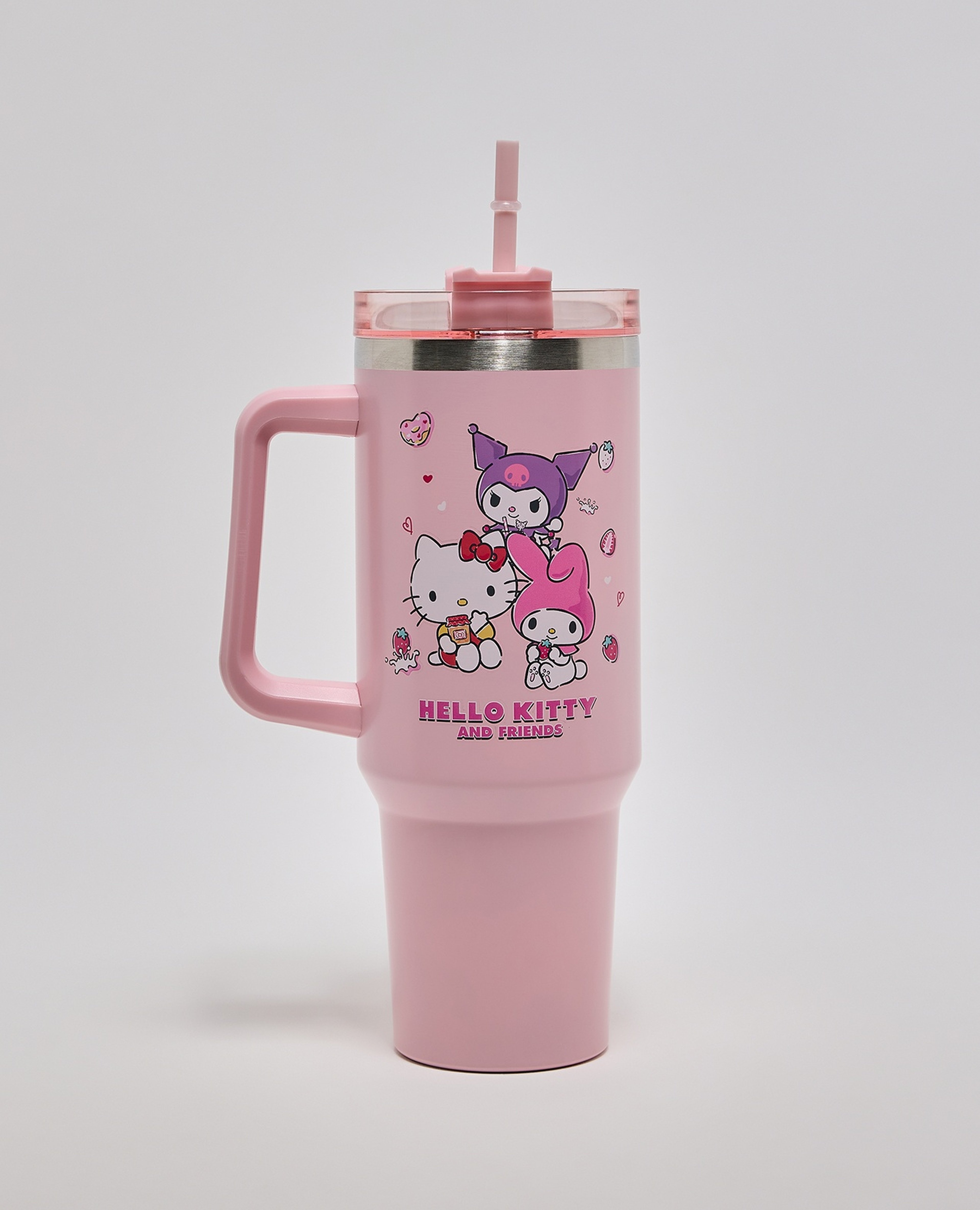 كوب تامبلر بطبعة كورومي مع شفاط - 1200 مل