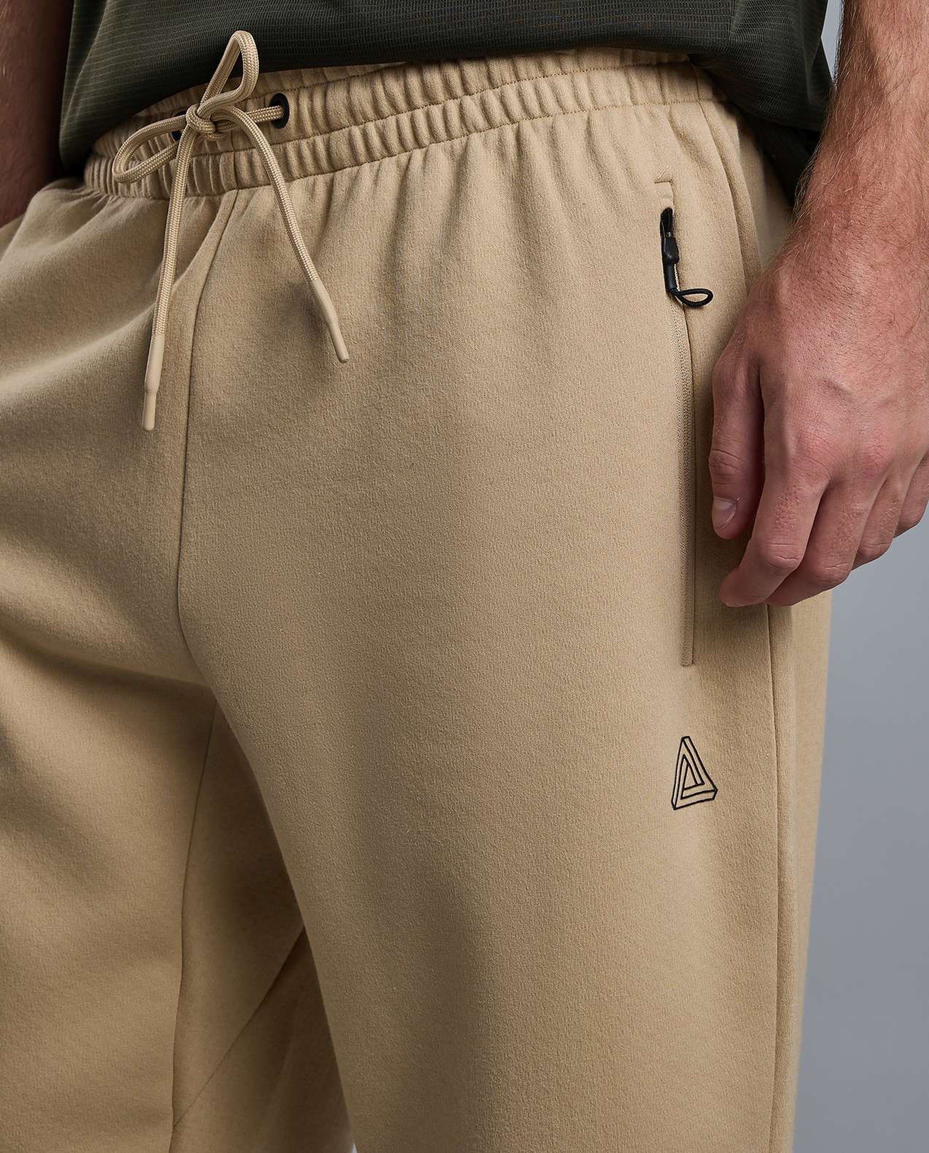 Solid Joggers with Drawstring Waist