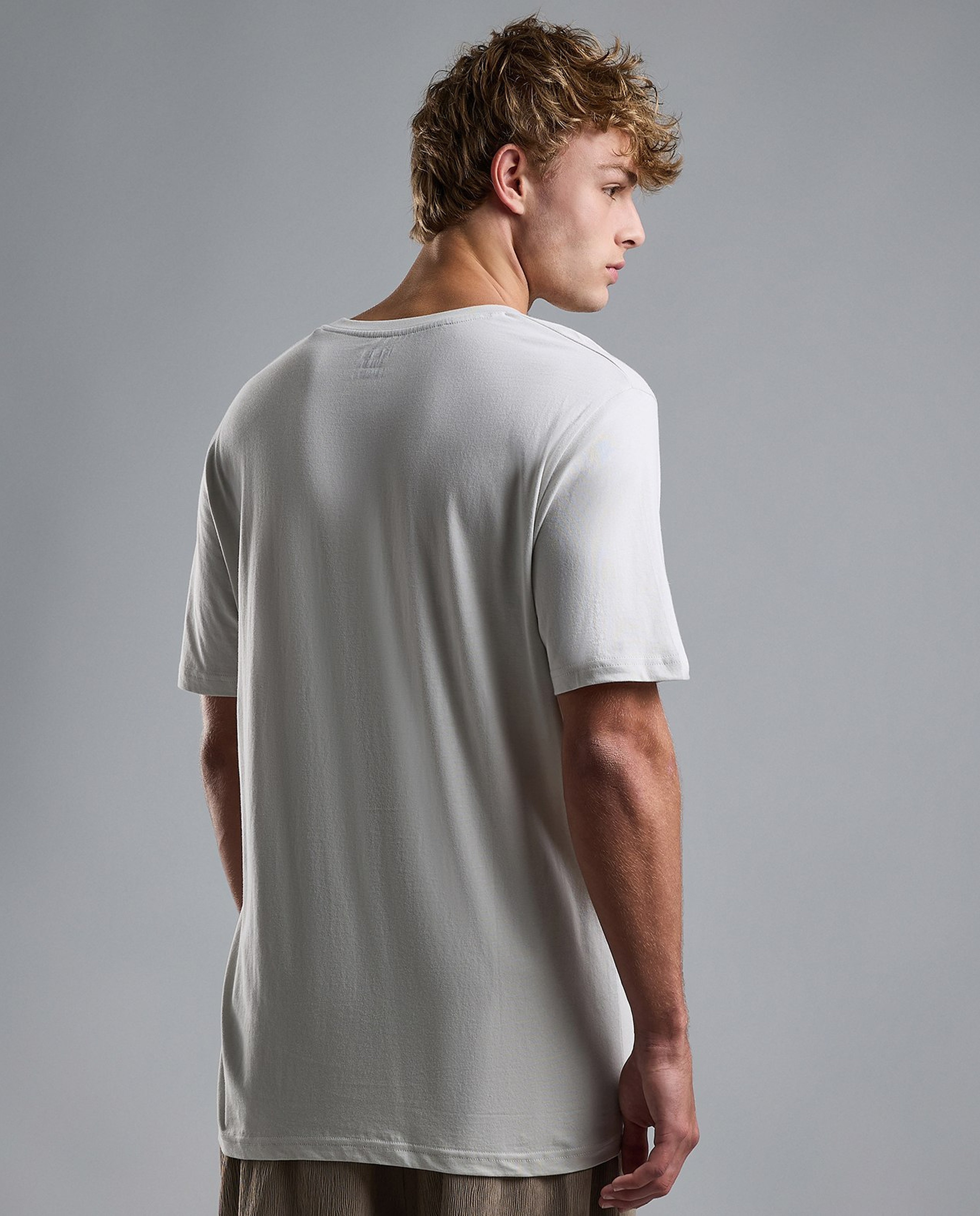 Solid T-Shirt with Crew Neck and Short Sleeves