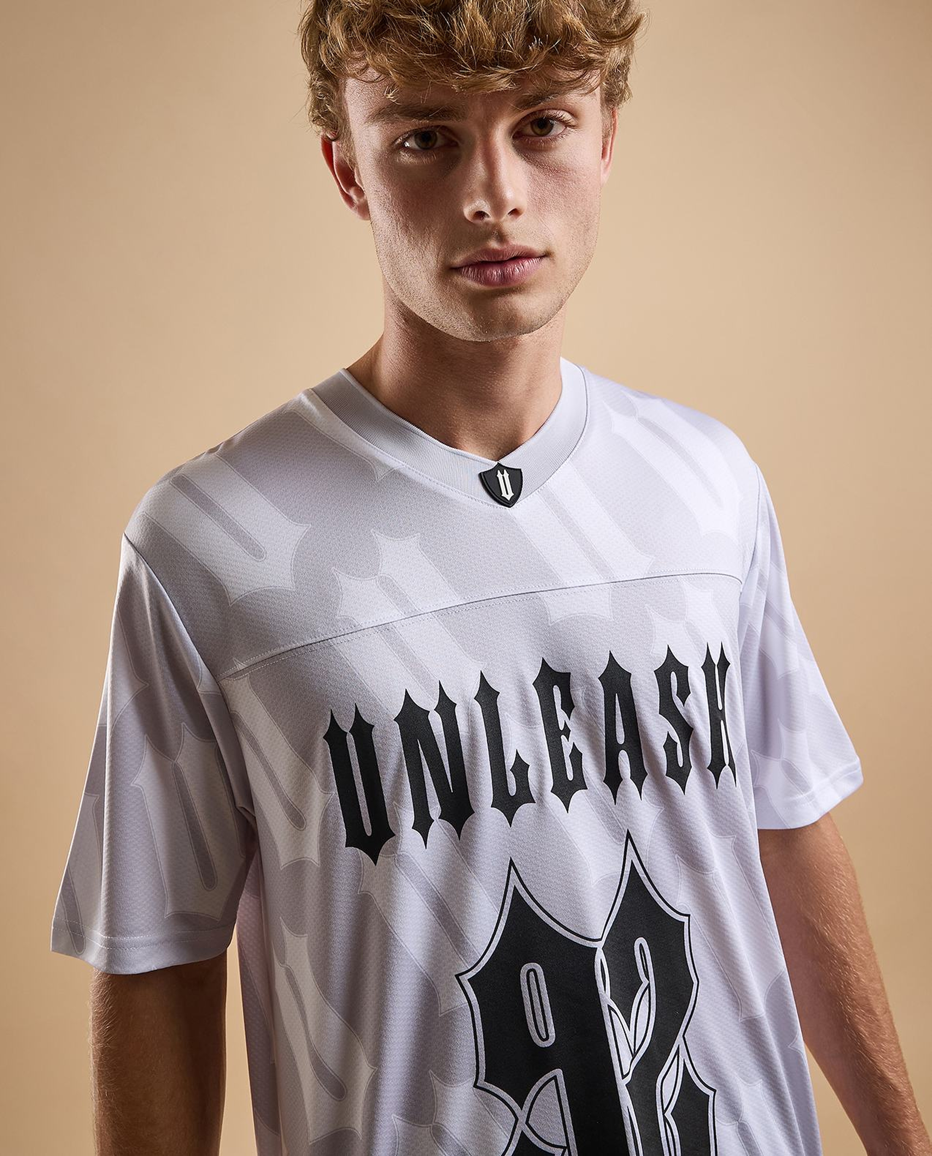 Printed Active T-Shirt with Crew Neck and Short Sleeves