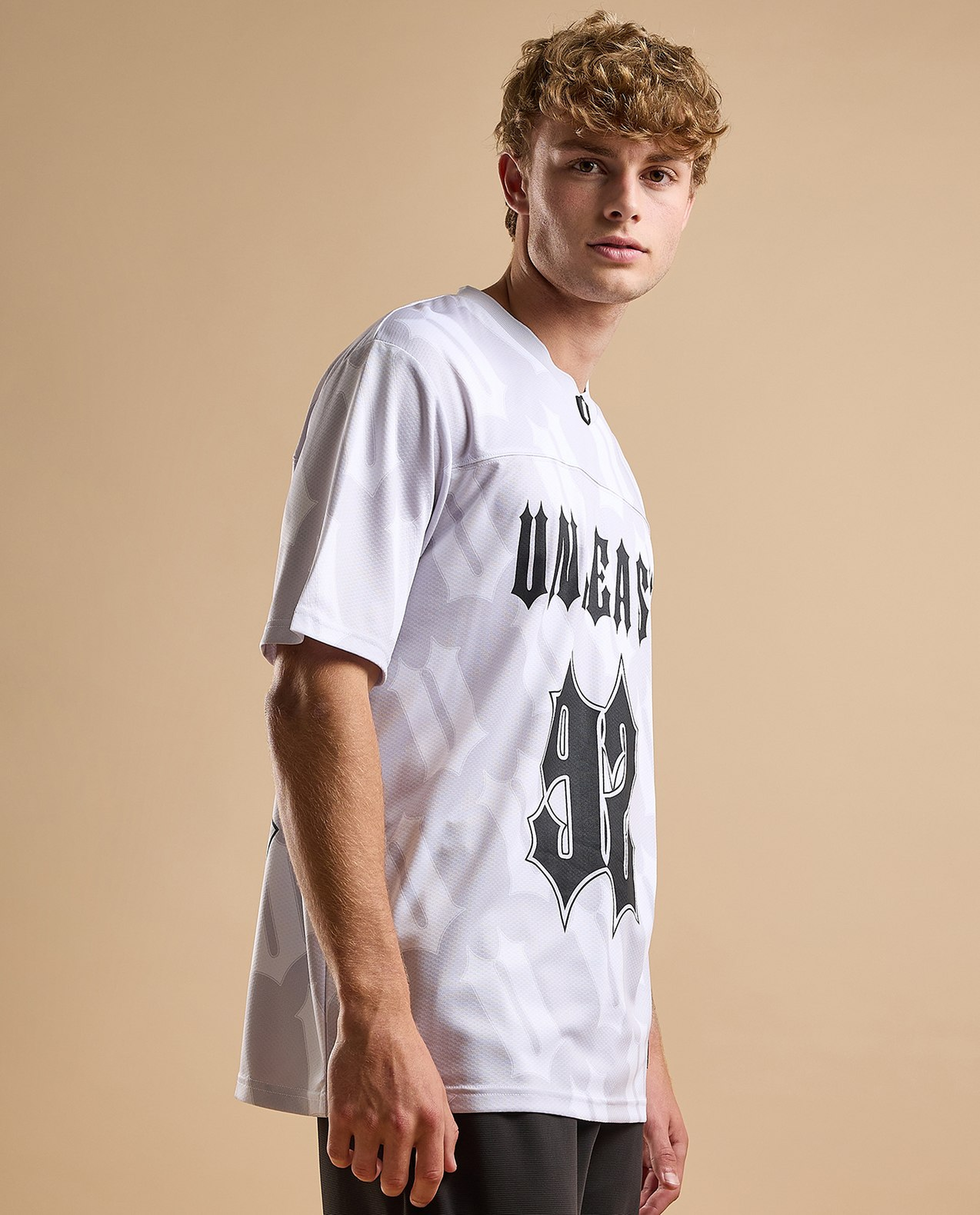 Printed Active T-Shirt with Crew Neck and Short Sleeves