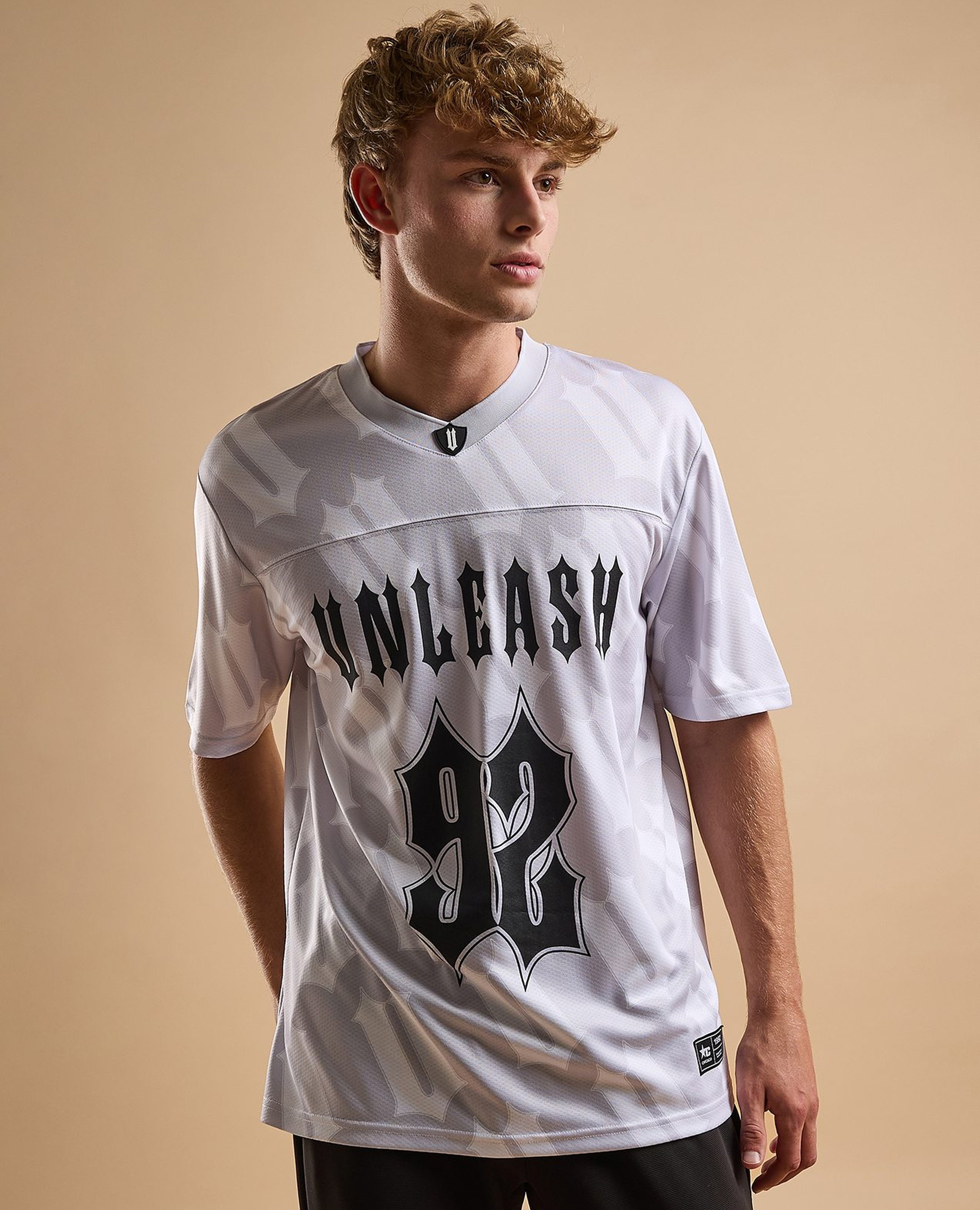 Printed Active T-Shirt with Crew Neck and Short Sleeves