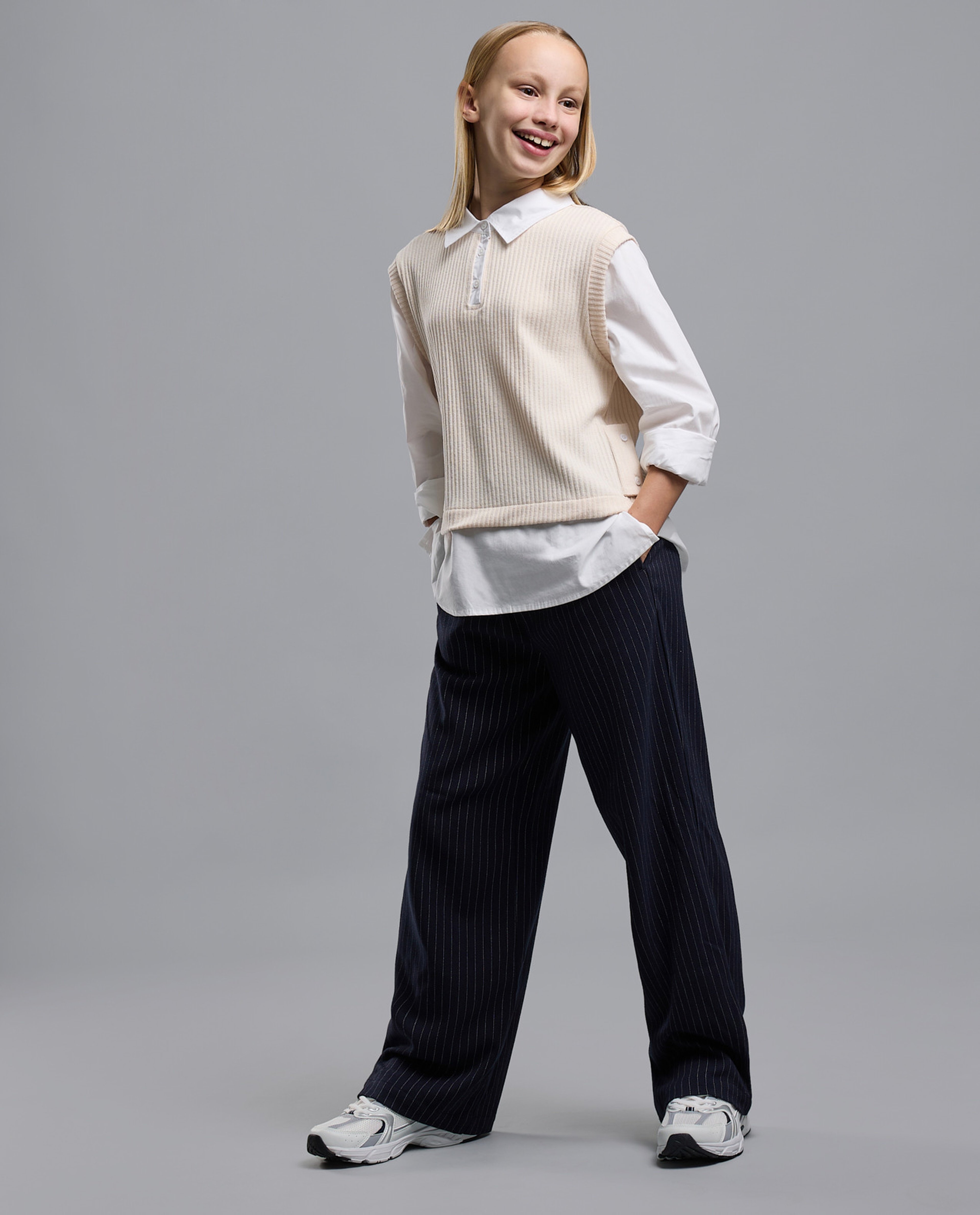 Solid Shirt Style Sweater