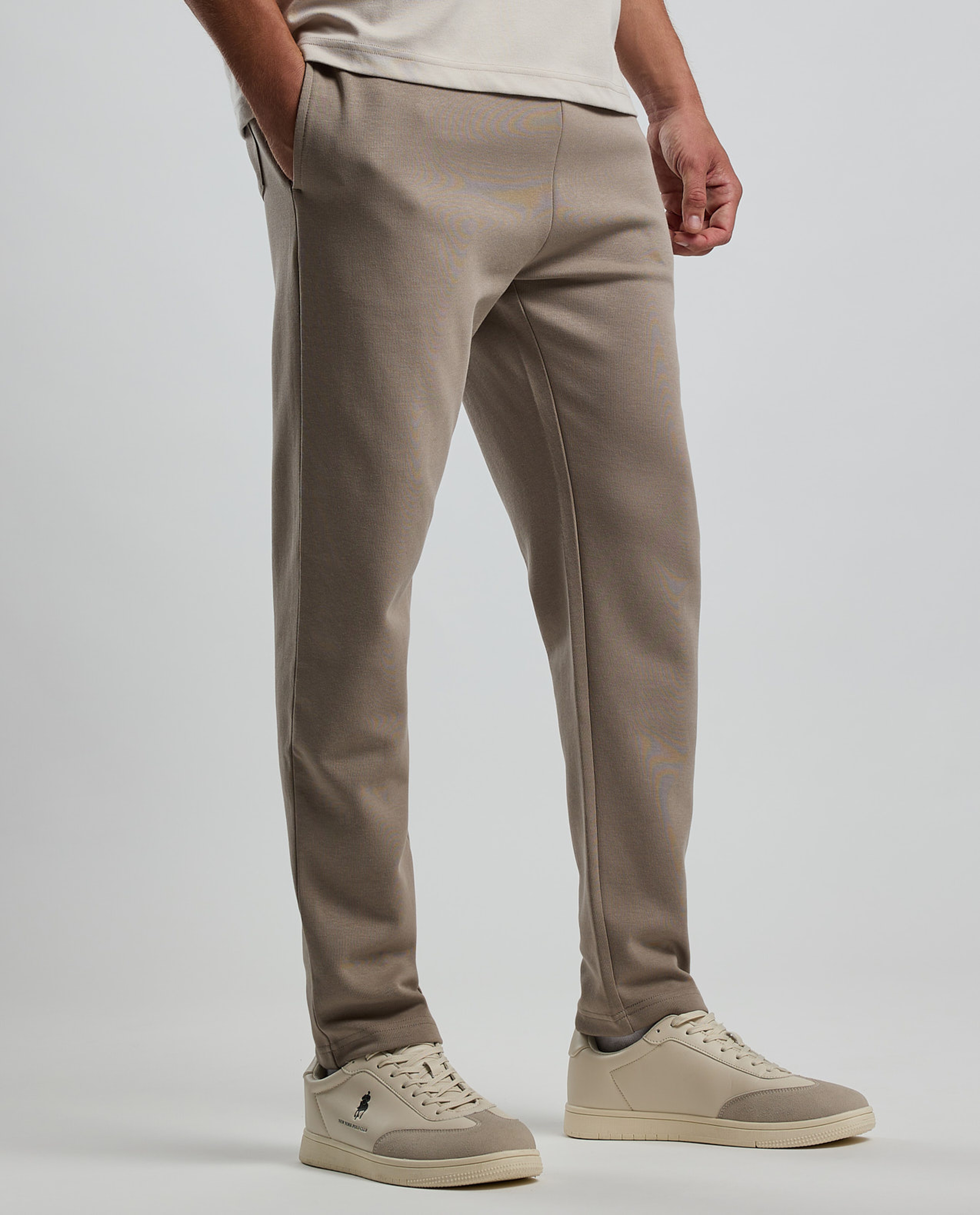 Textured Knit Pants with Drawstring Waist