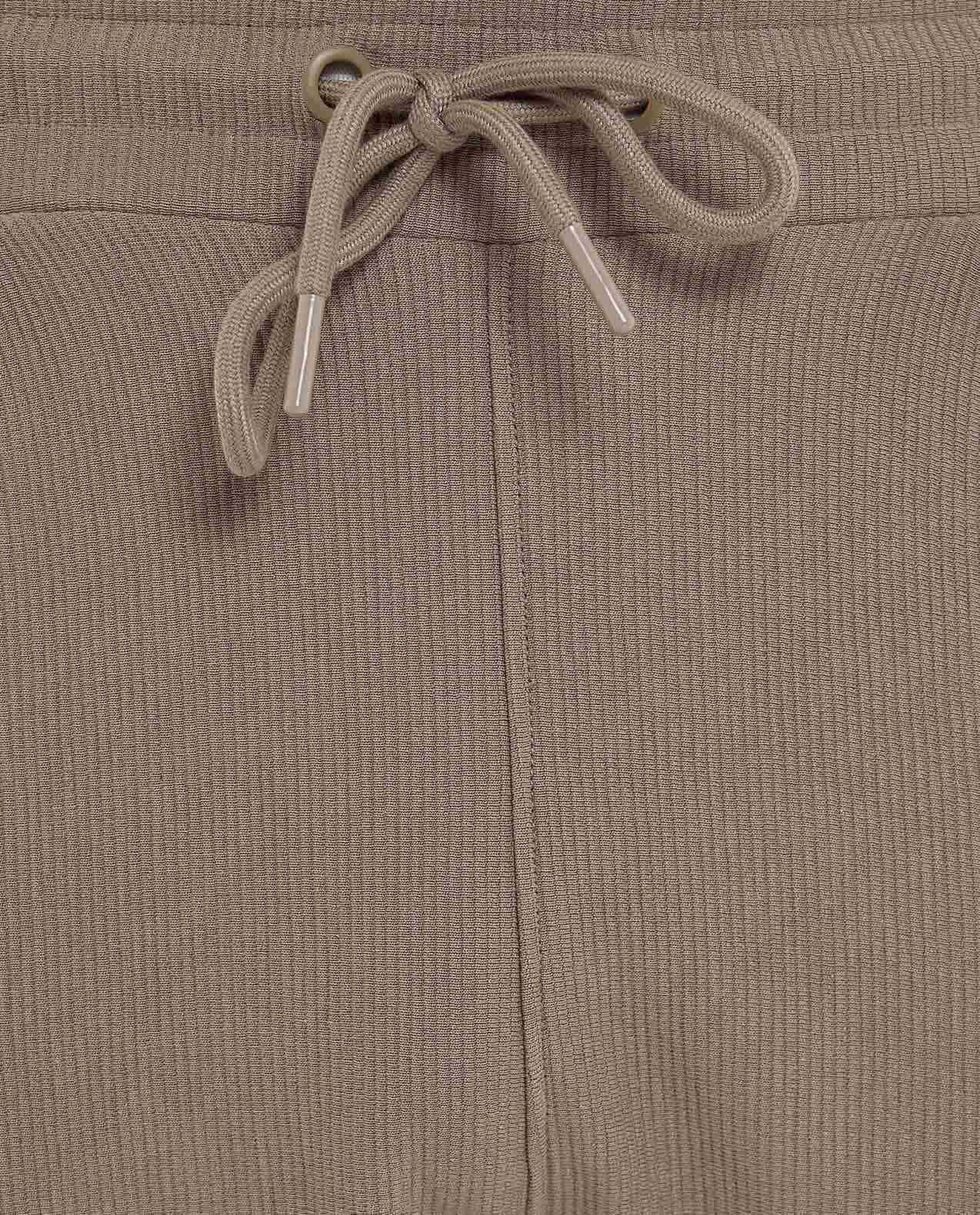 Textured Knit Pants with Drawstring Waist