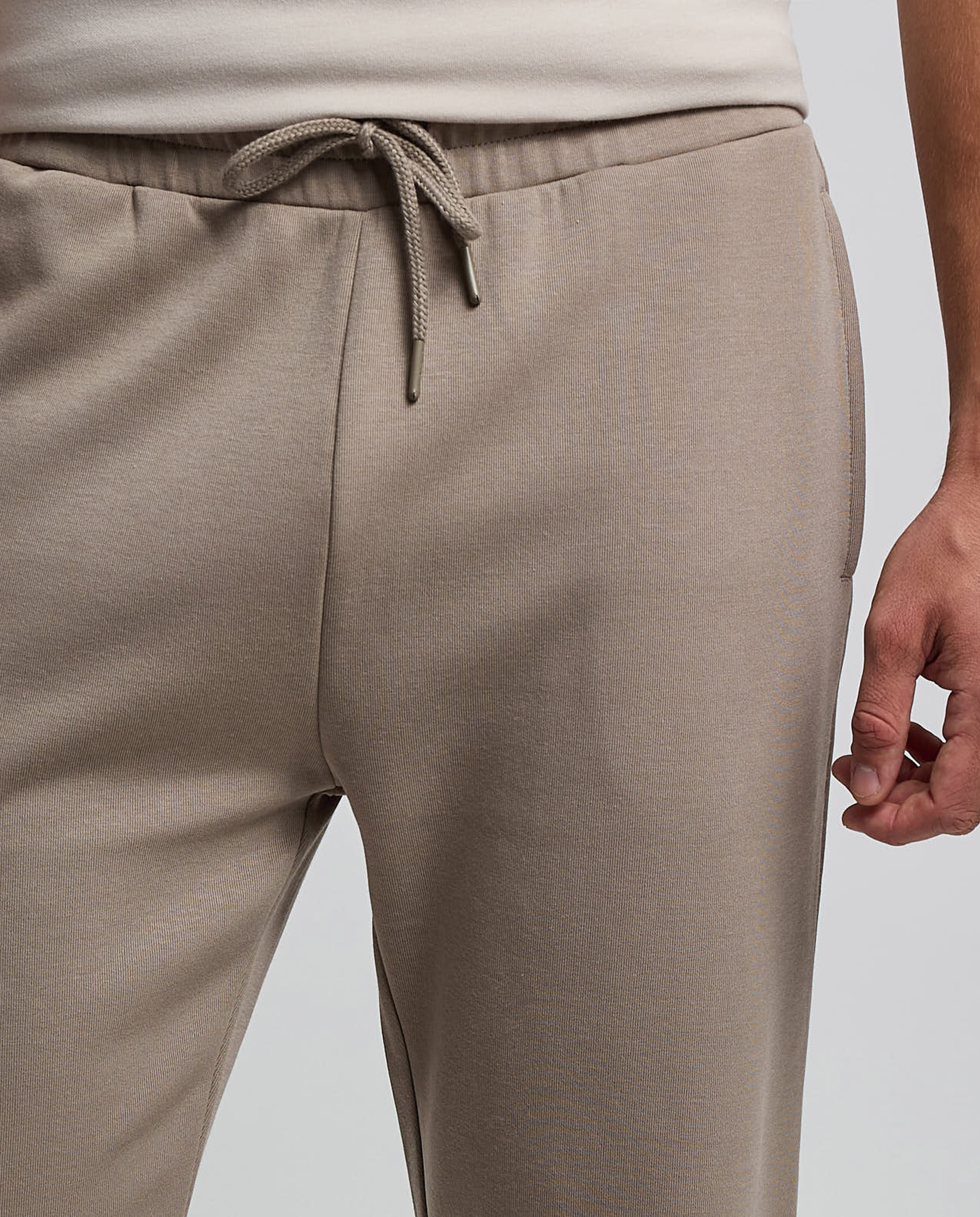 Textured Knit Pants with Drawstring Waist