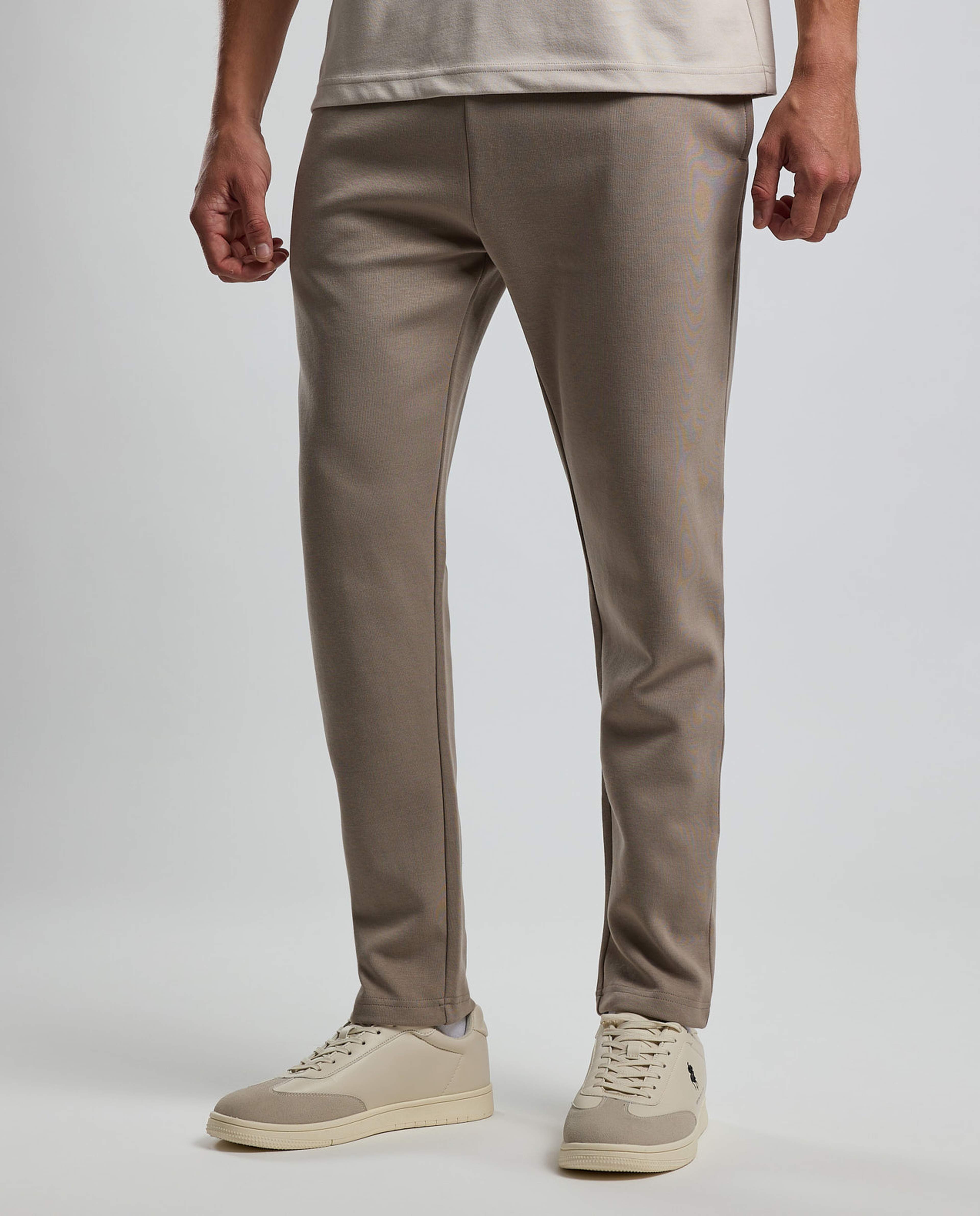 Textured Knit Pants with Drawstring Waist