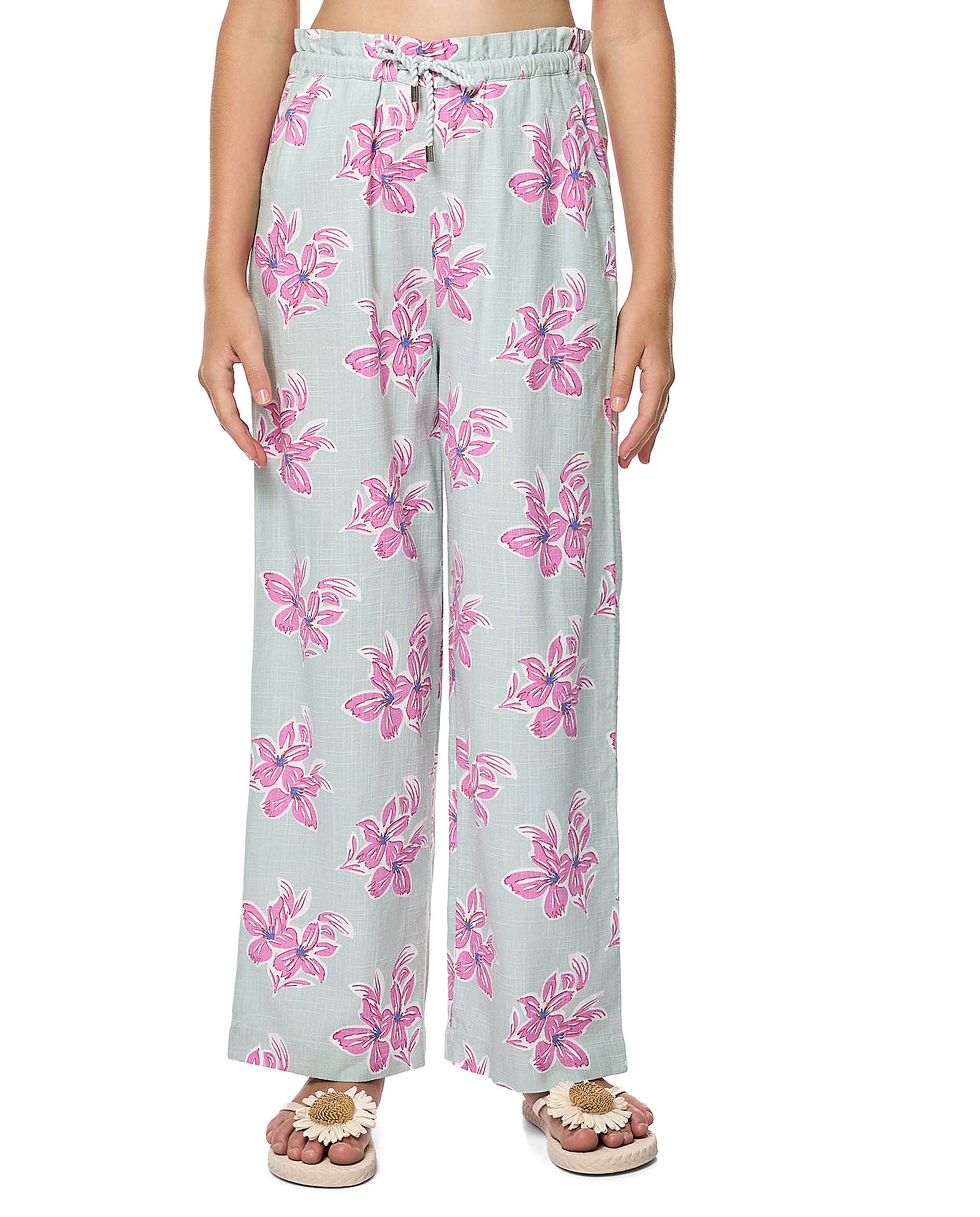 Floral Wide-Leg Pants