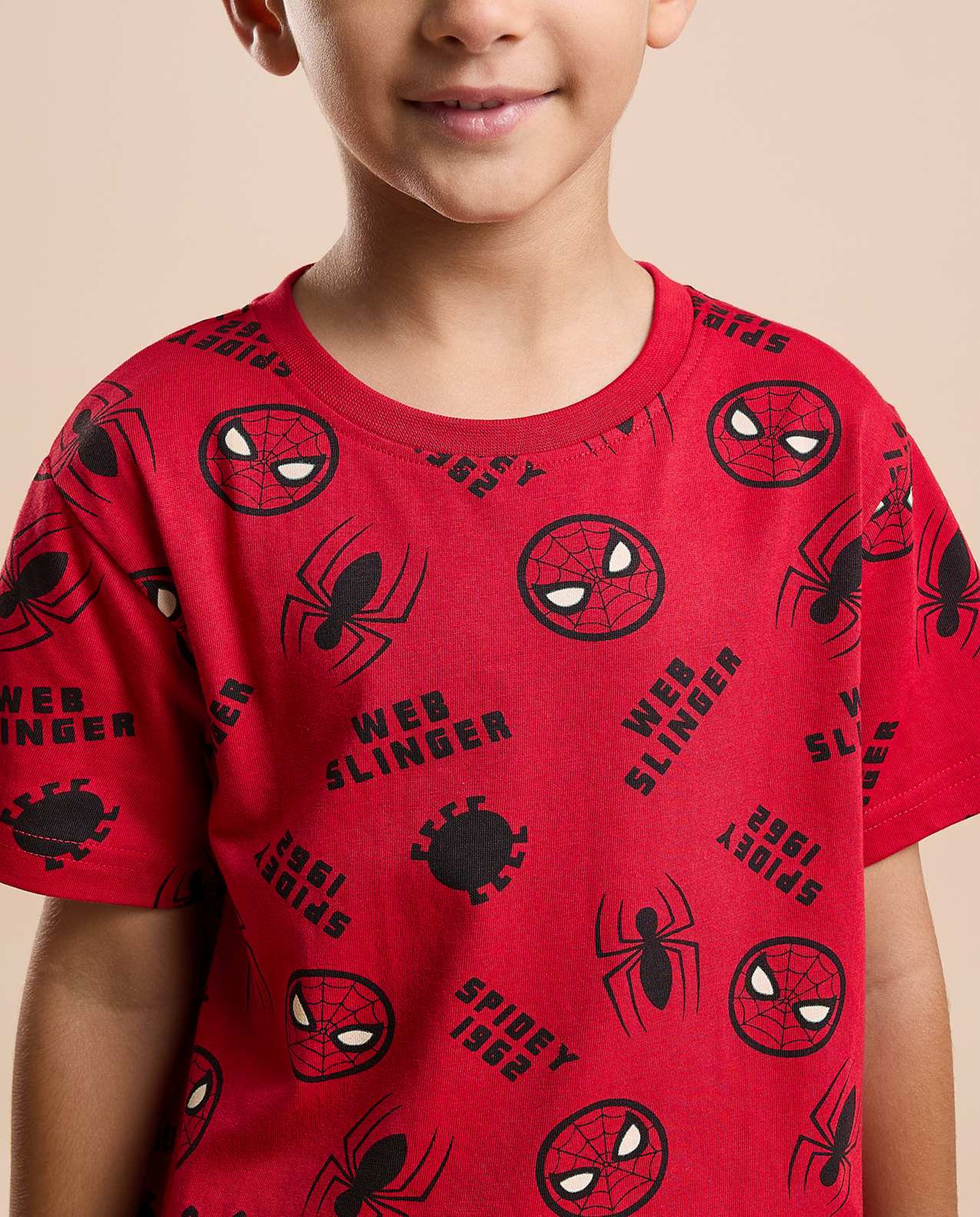 2 Pack Spider-Man T-Shirts with Short Sleeves