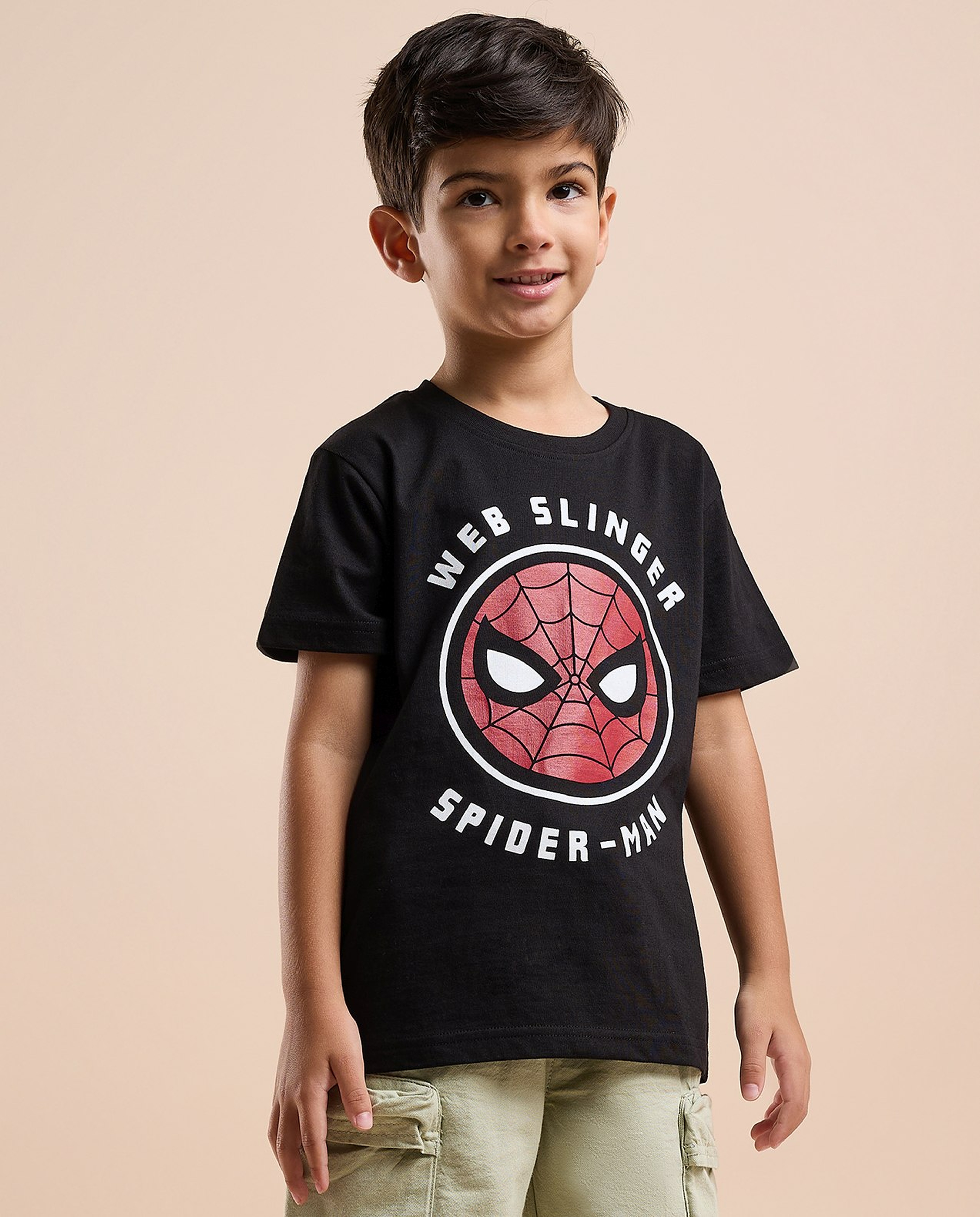 2 Pack Spider-Man T-Shirts with Short Sleeves