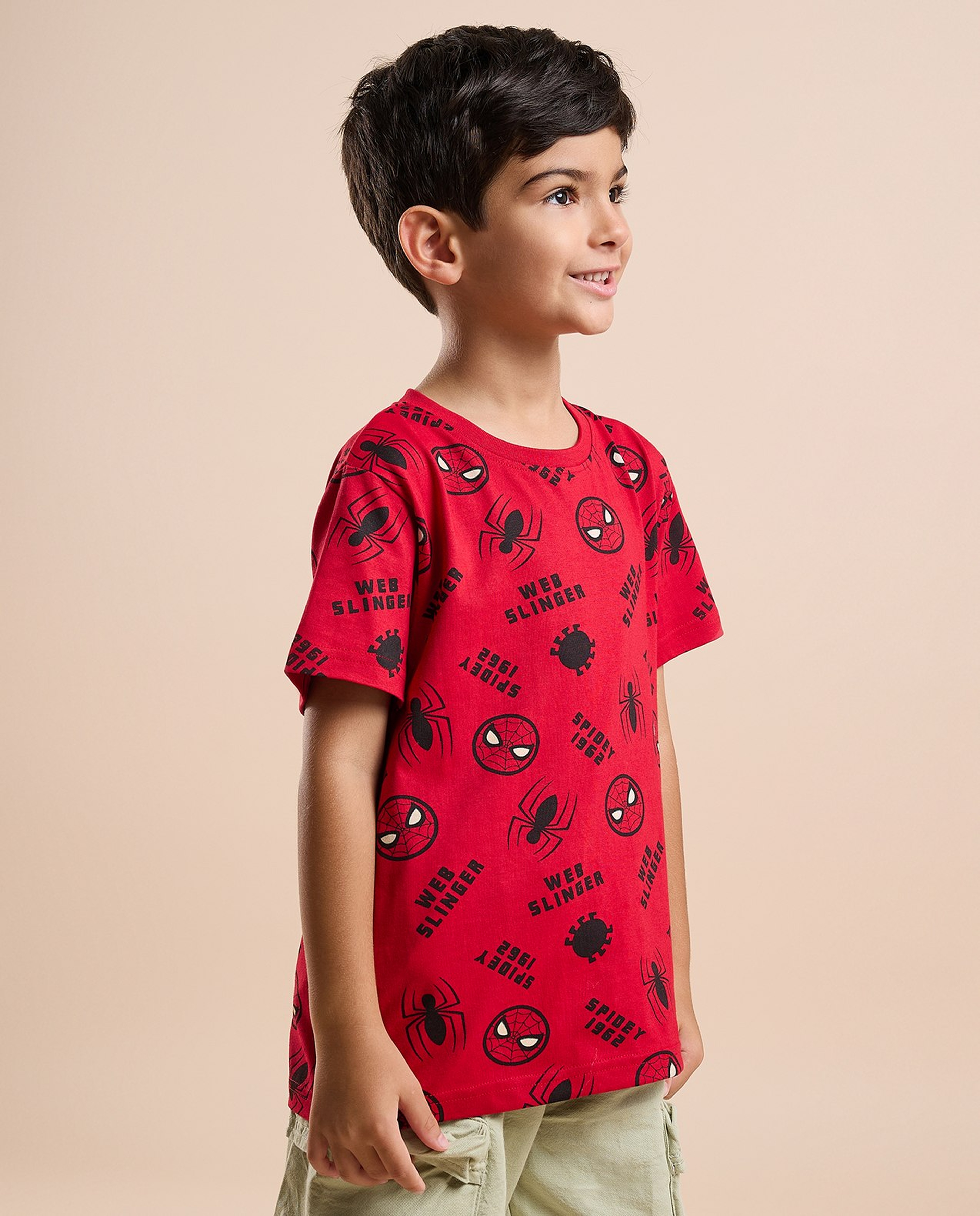 2 Pack Spider-Man T-Shirts with Short Sleeves