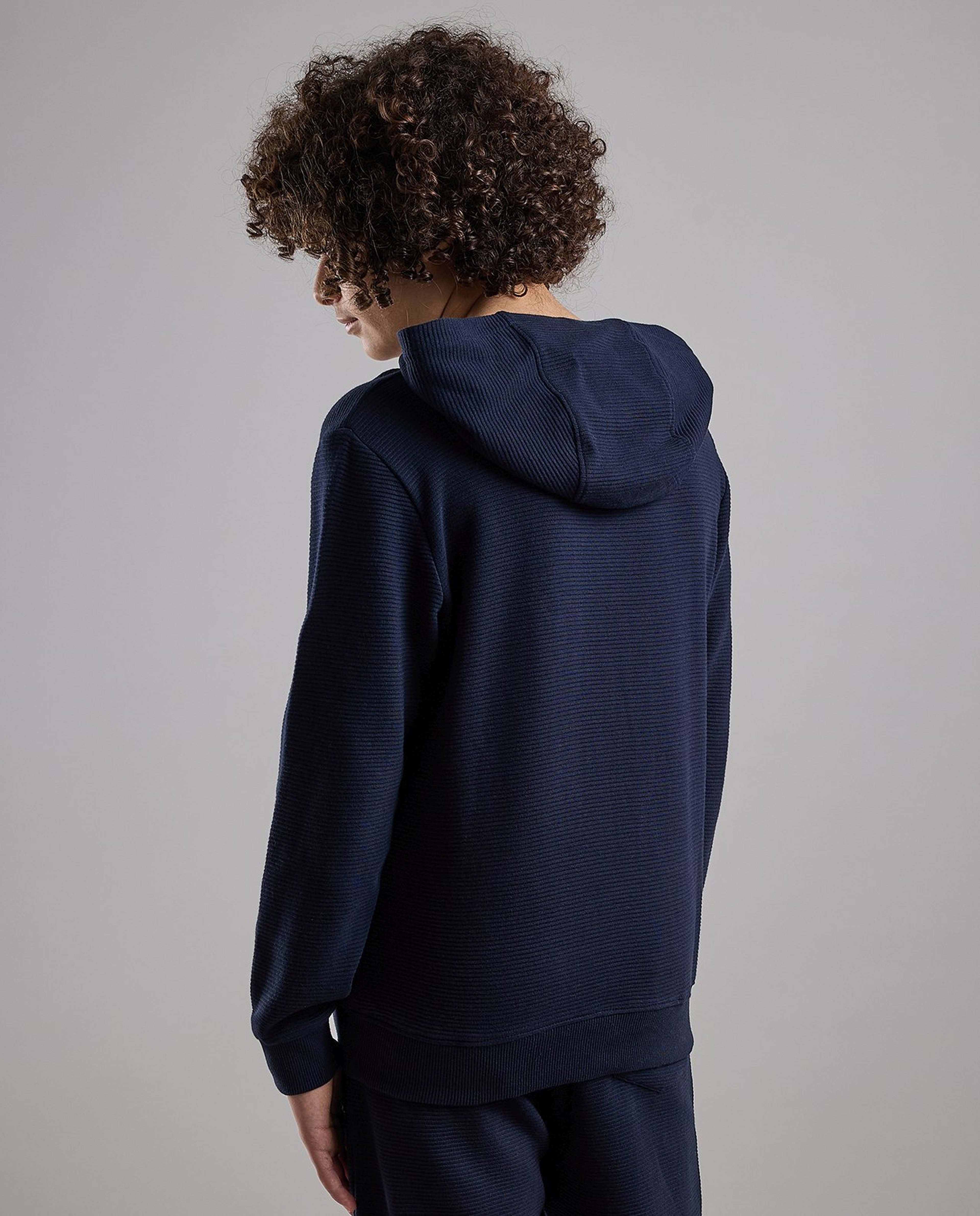 Solid Hoodie with Long Sleeves