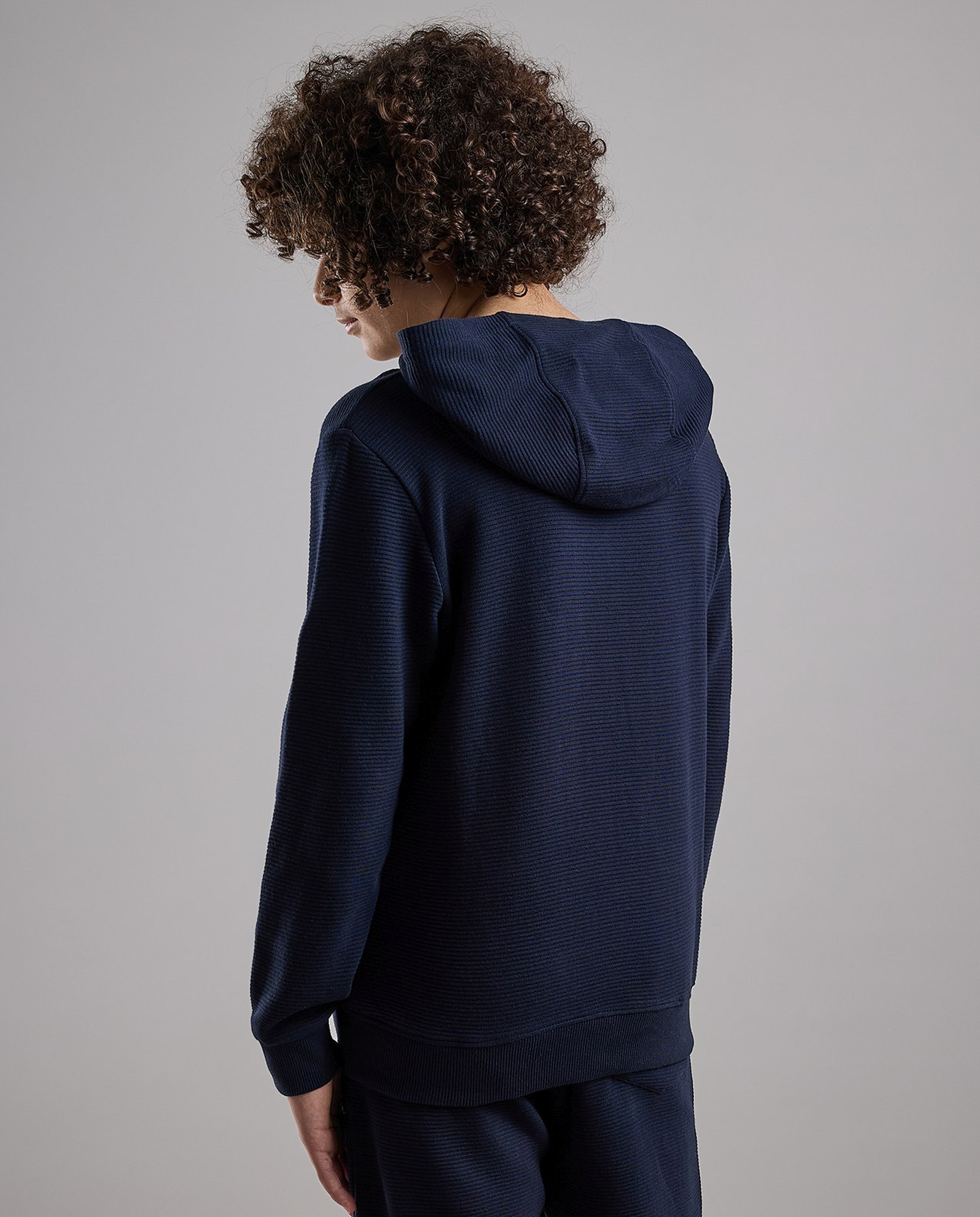Solid Hoodie with Long Sleeves