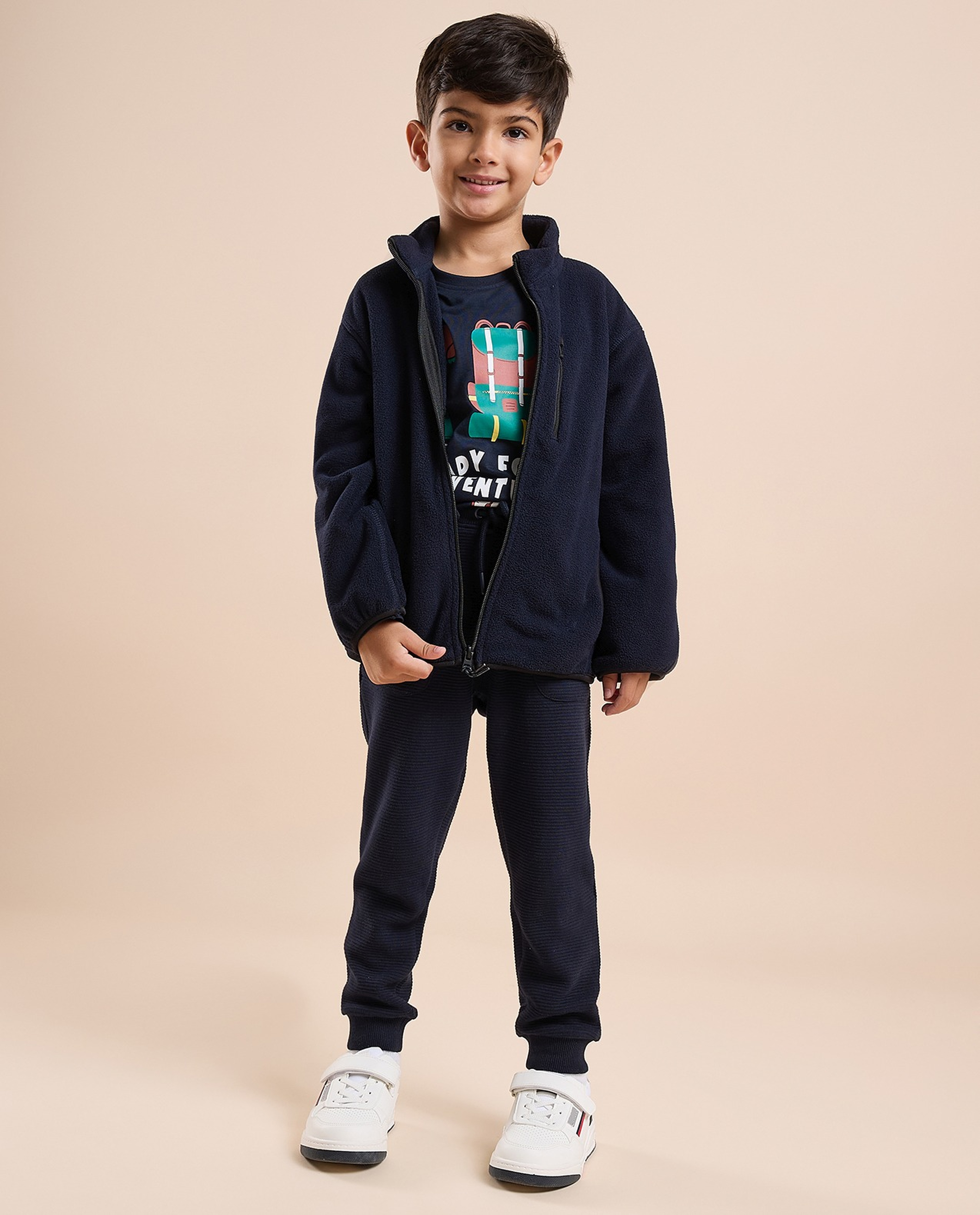 Sherpa Jacket with Zipper Closure