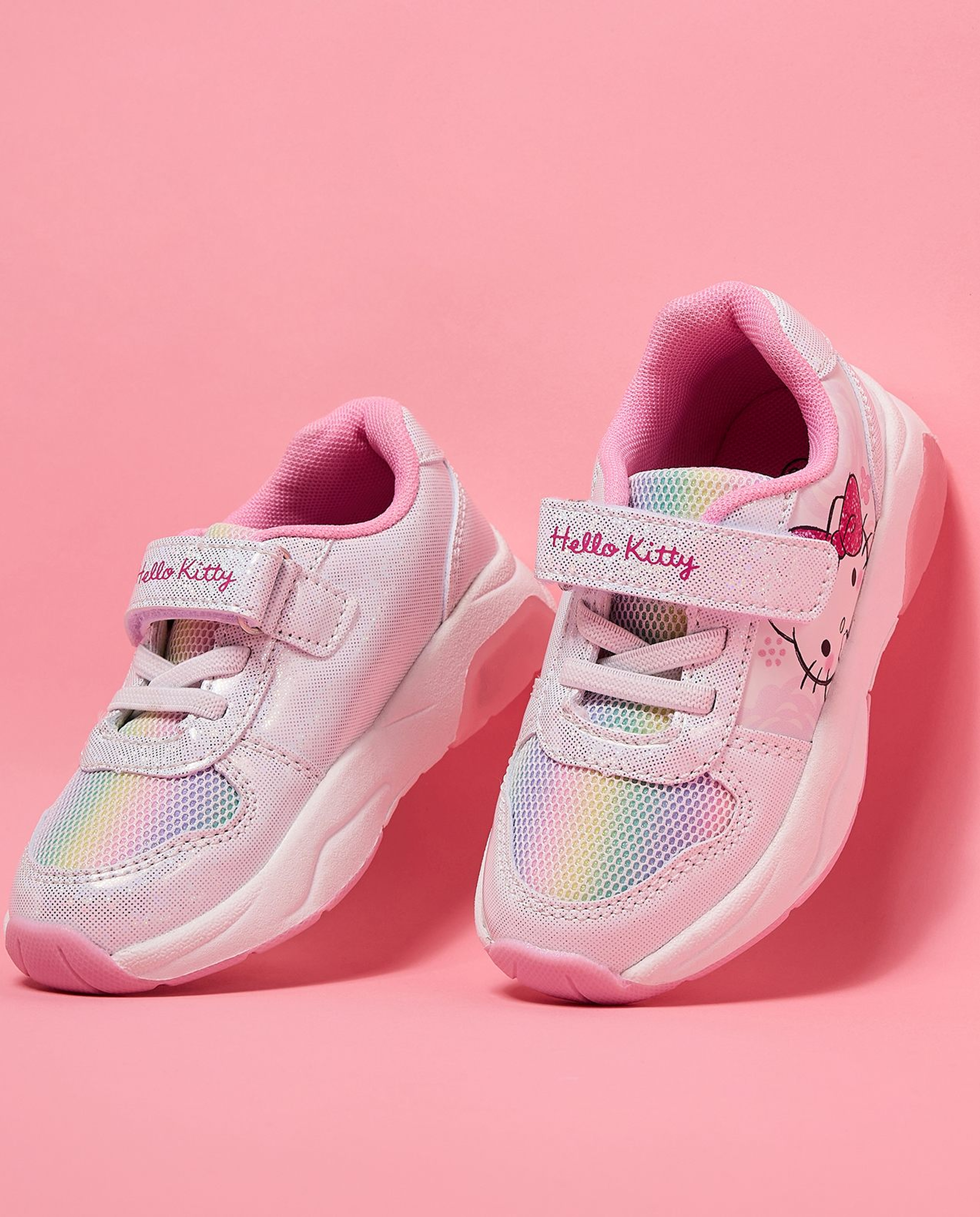 Hello Kitty Print Velcro Sneakers