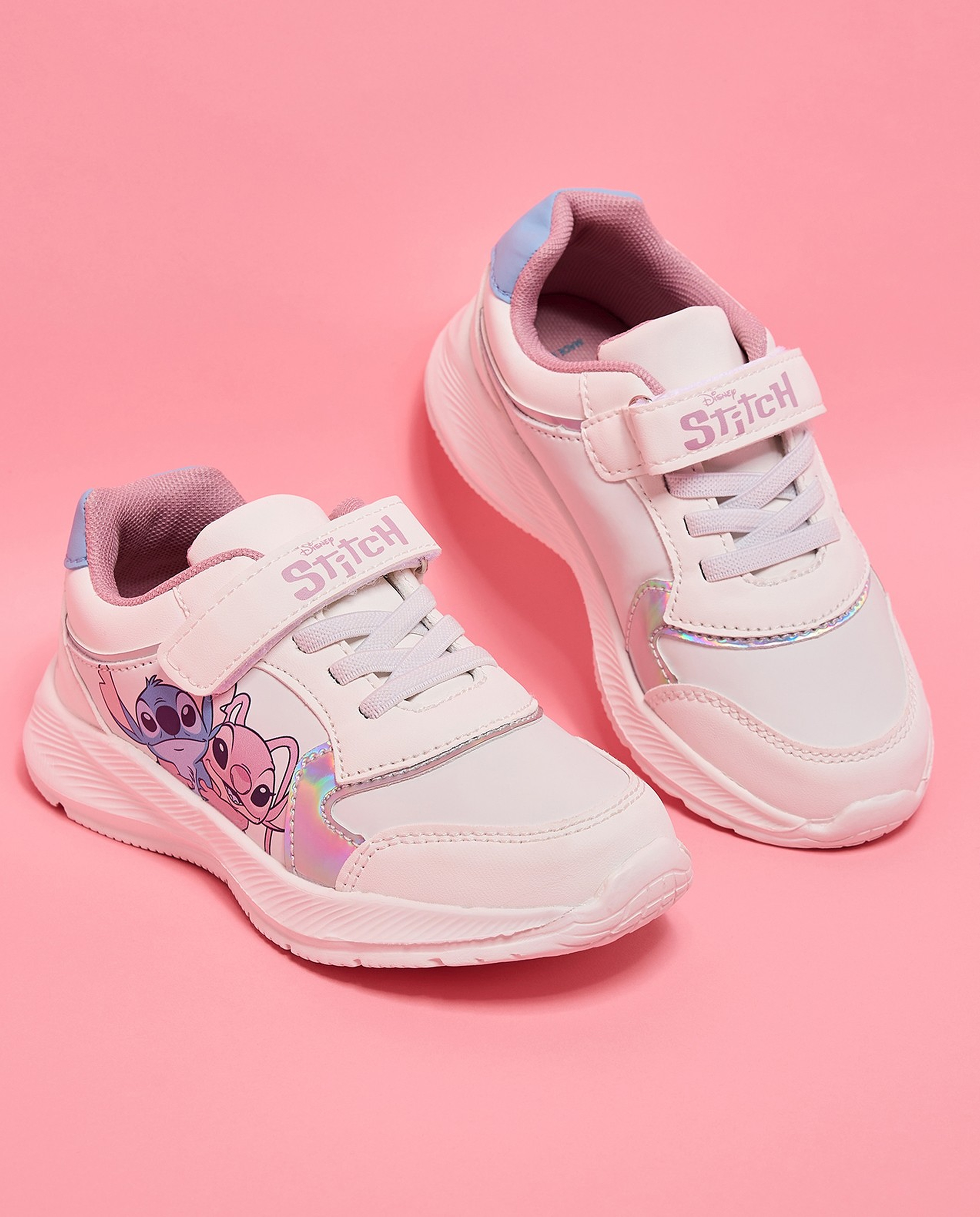 Stitch Print Velcro Sneakers