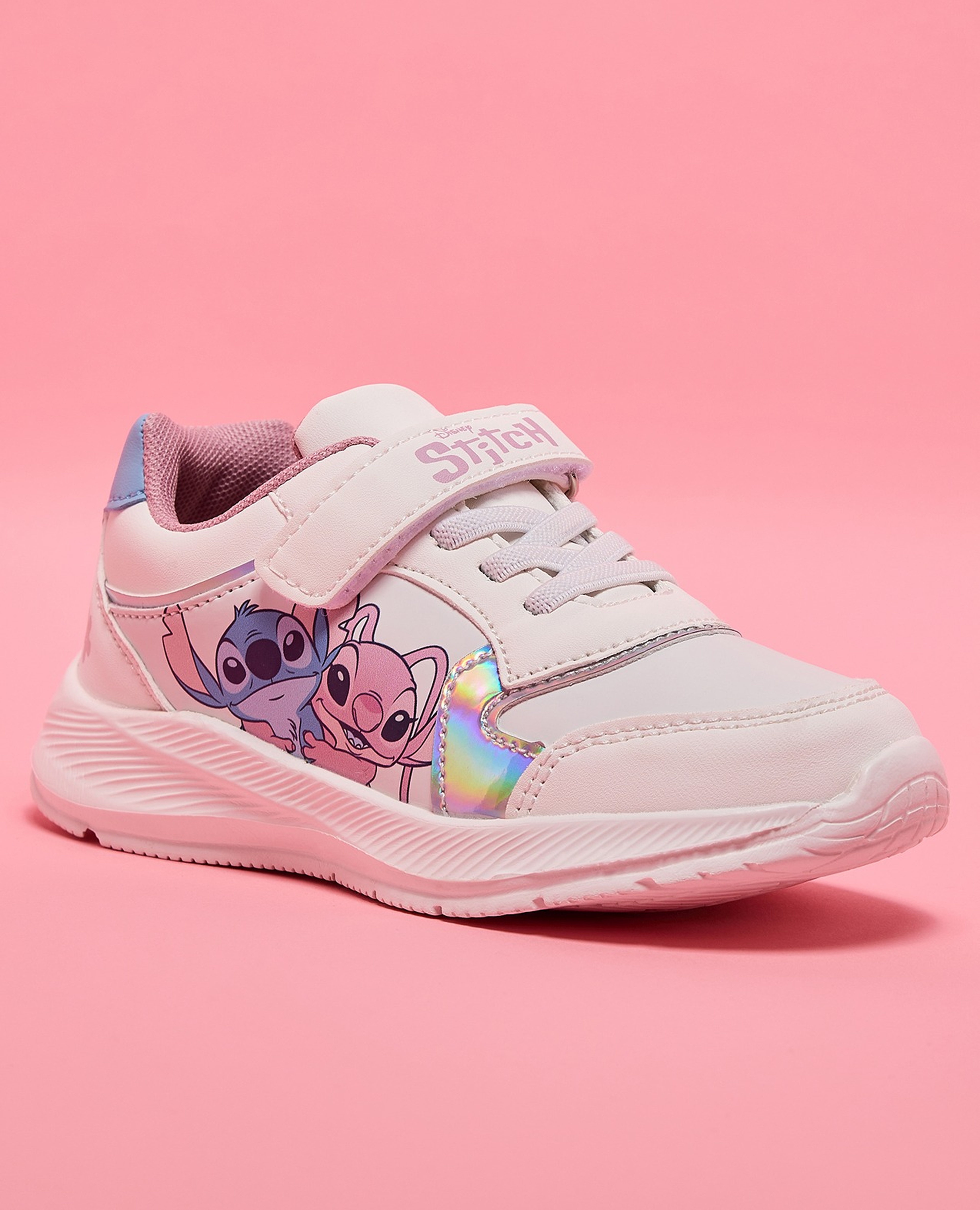 Stitch Print Velcro Sneakers