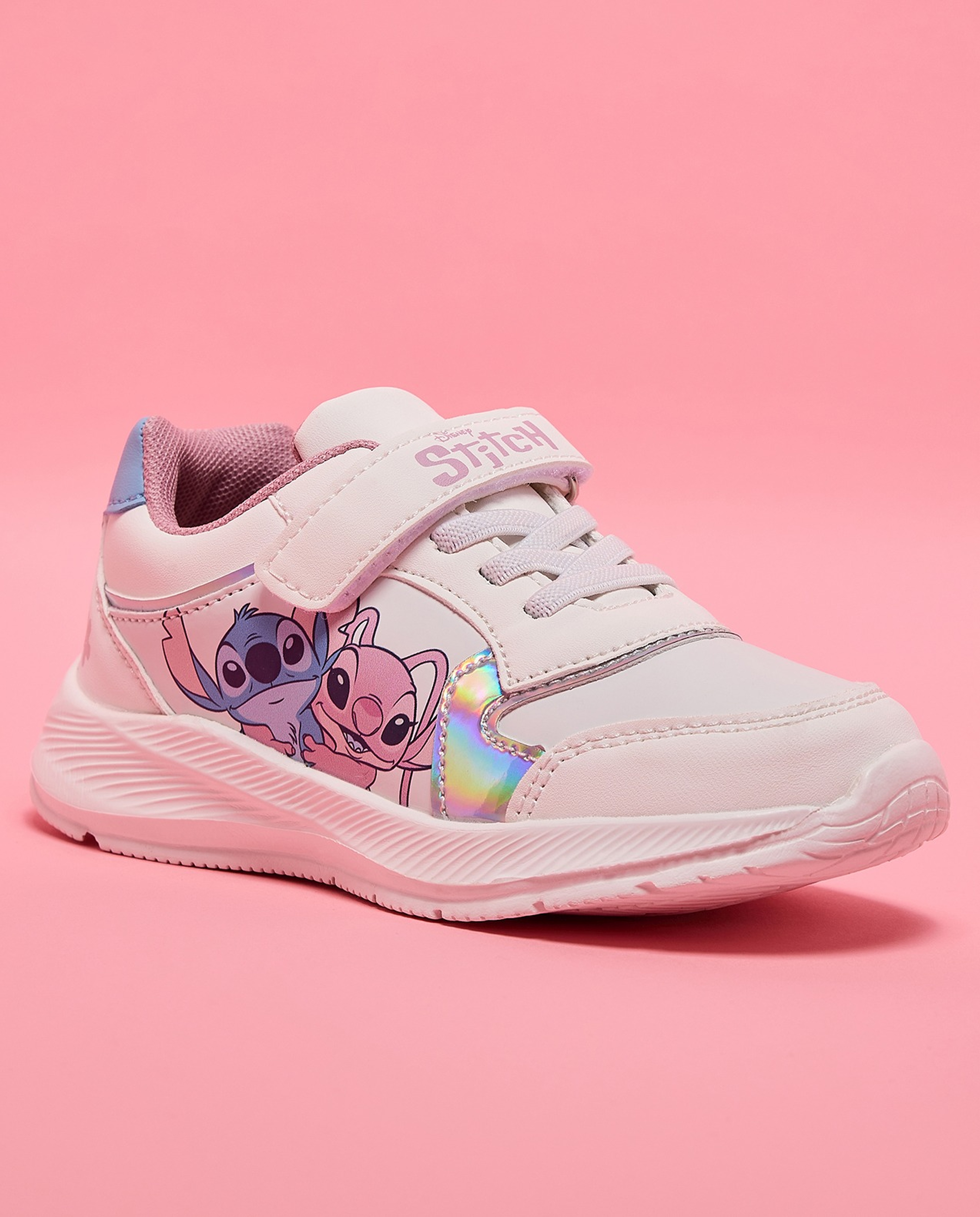 Stitch Print Velcro Sneakers