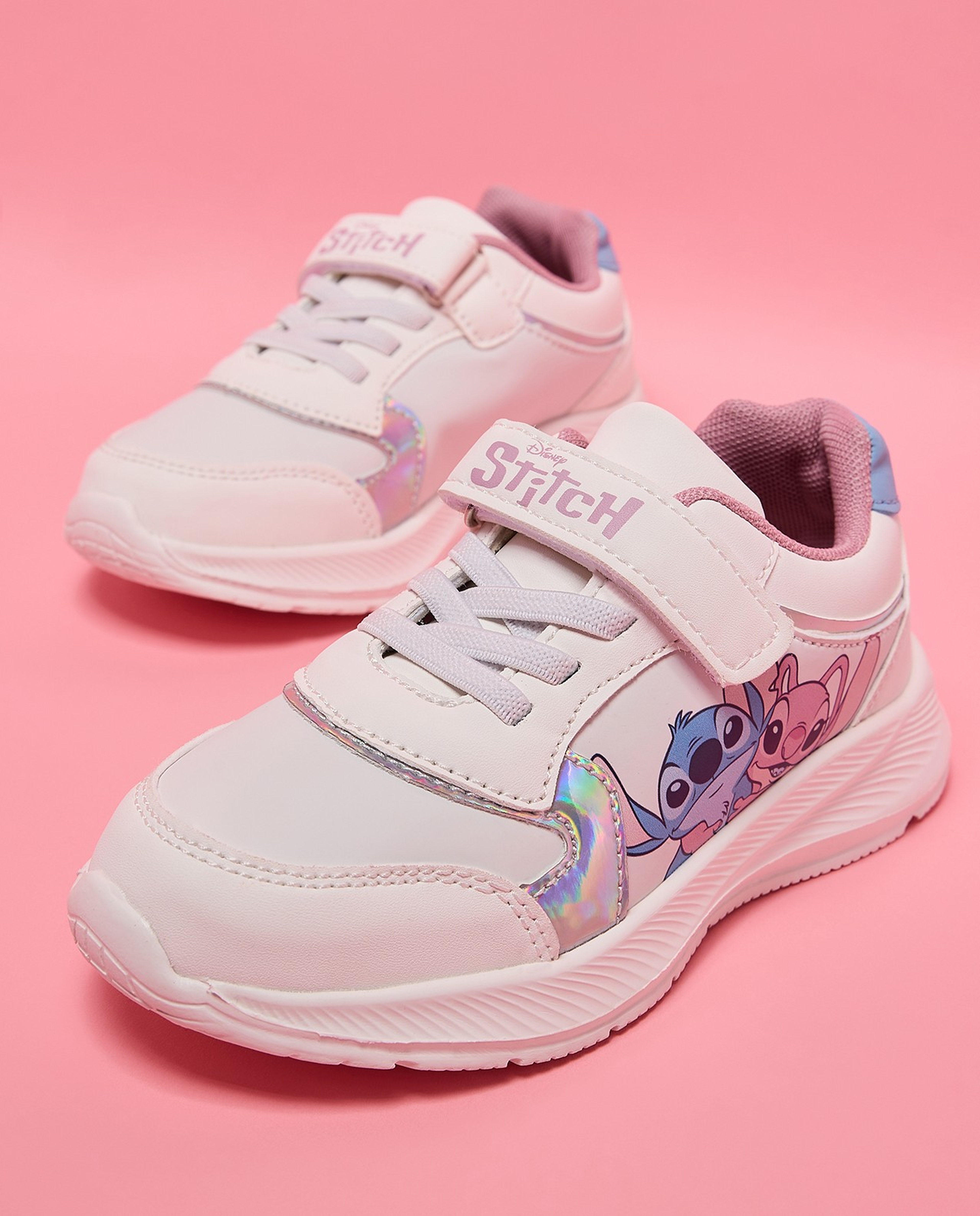 Stitch Print Velcro Sneakers