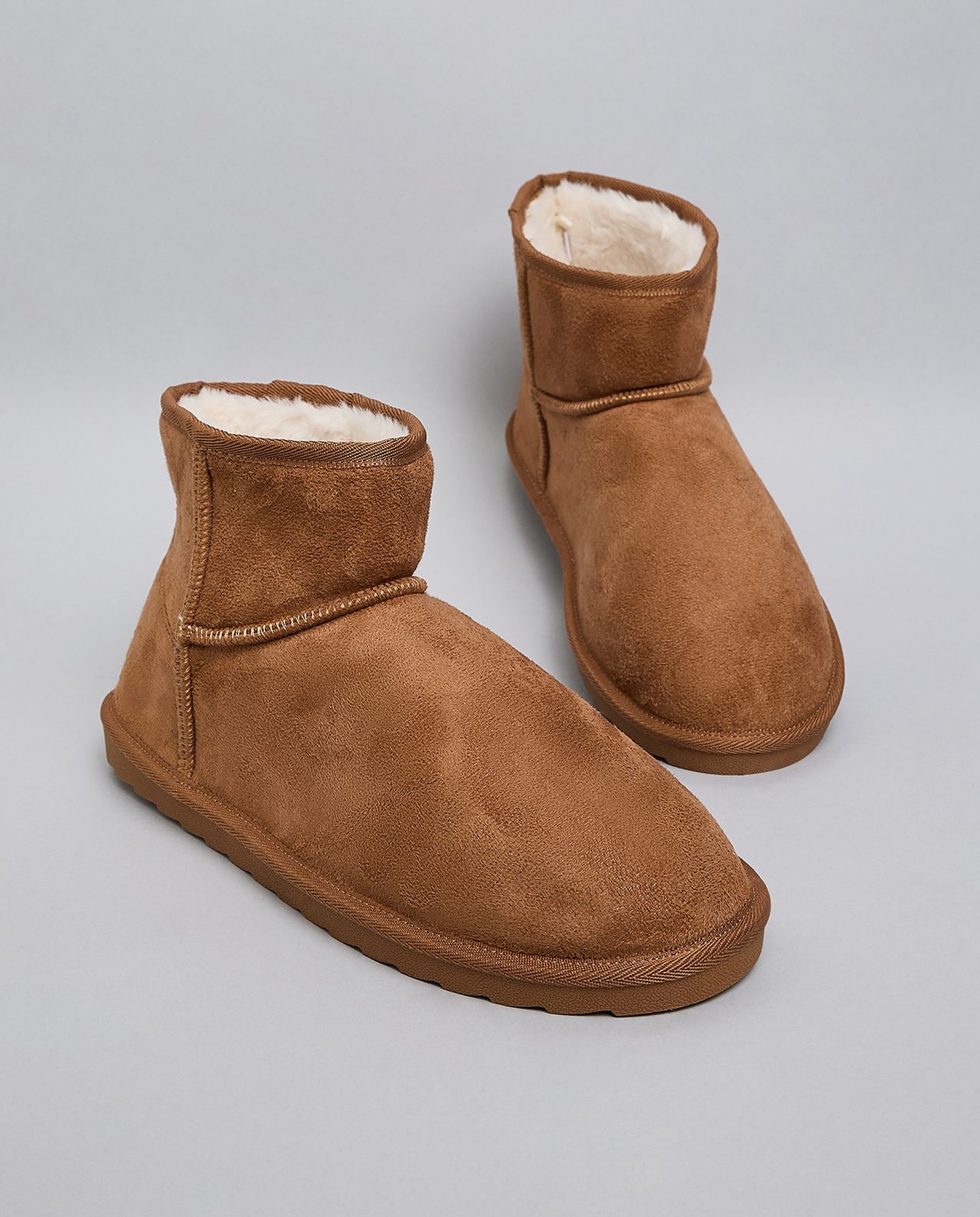 Textured Winter Ankle Boots