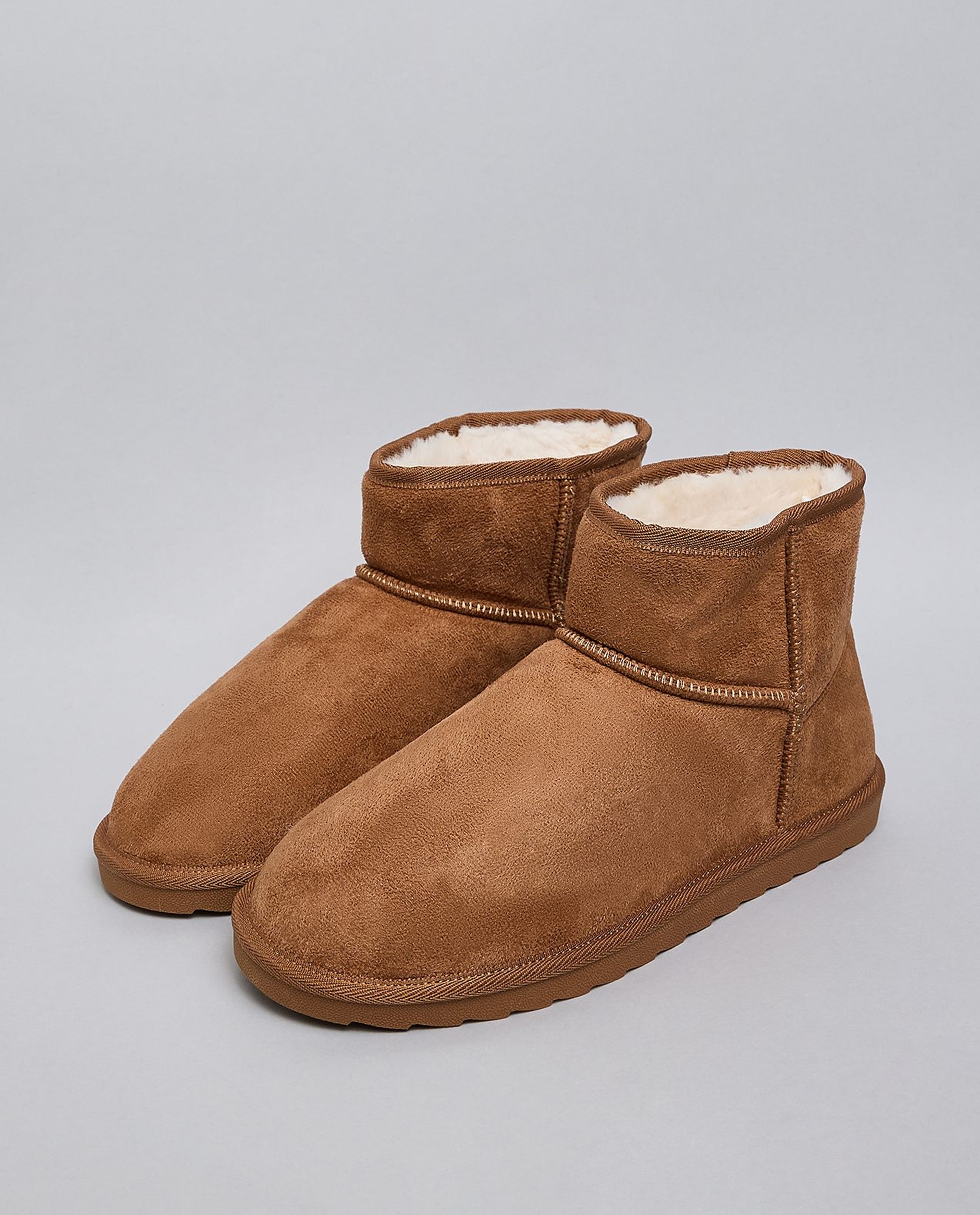 Textured Winter Ankle Boots