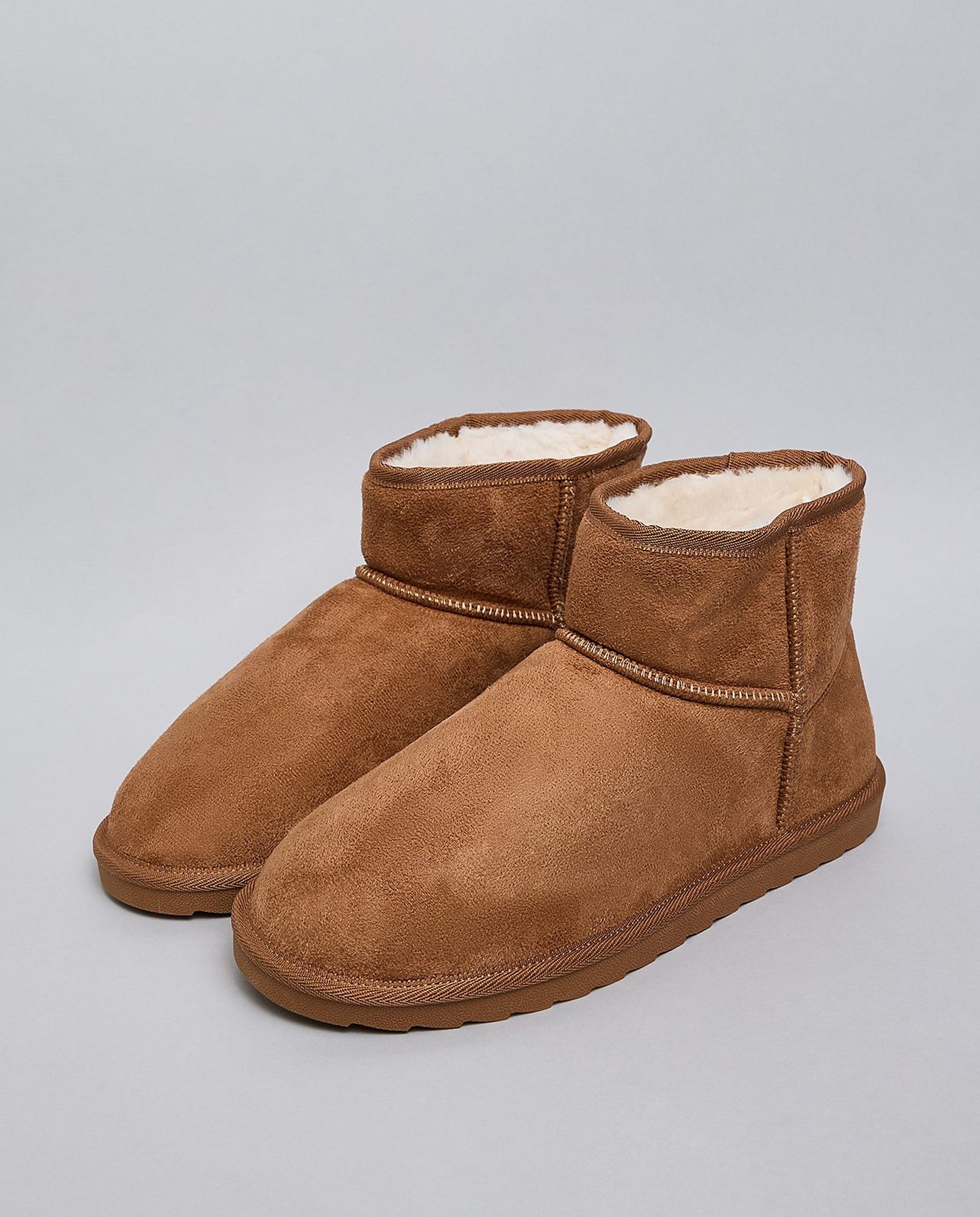 Textured Winter Ankle Boots