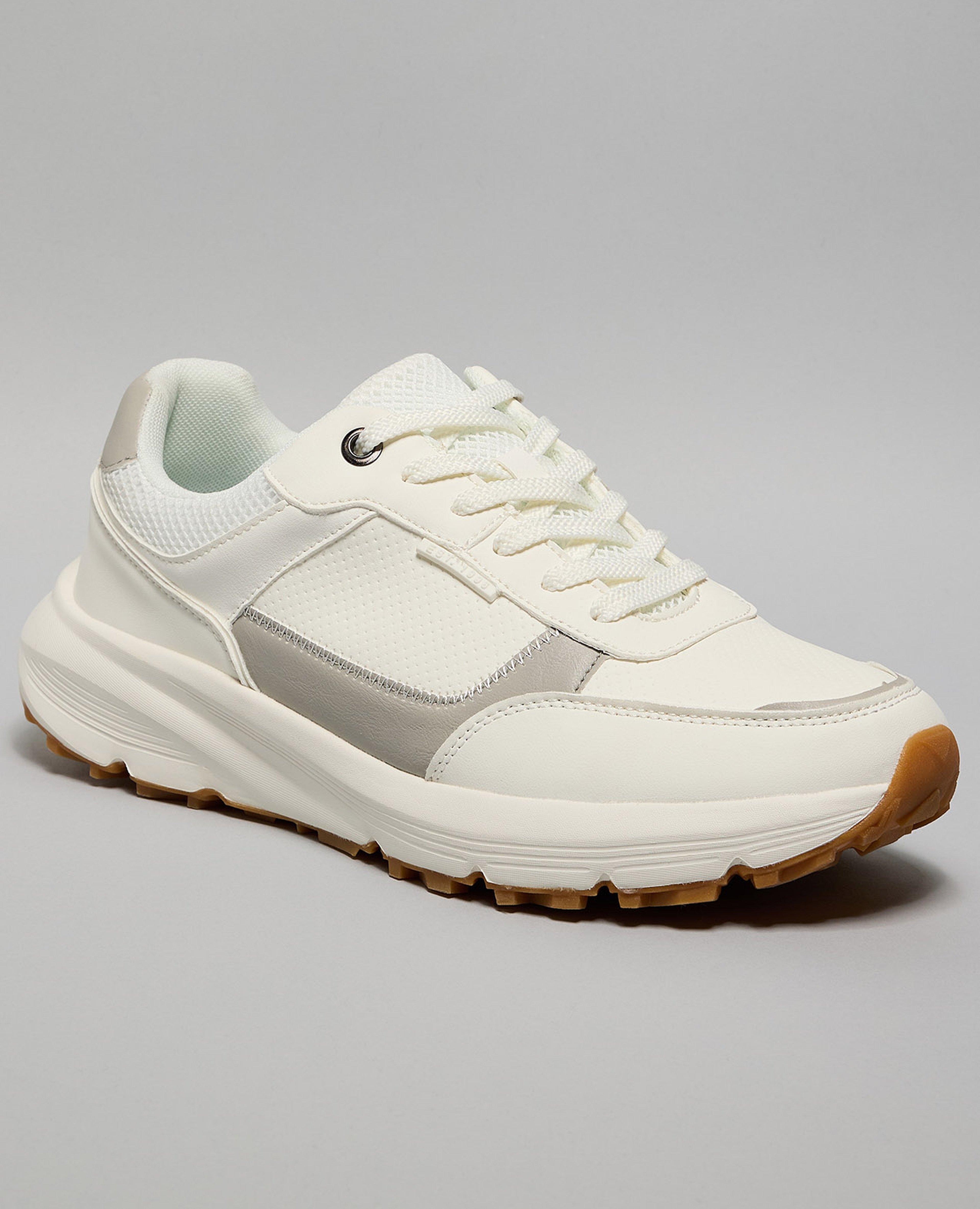 Color Block Lace Up Sneakers