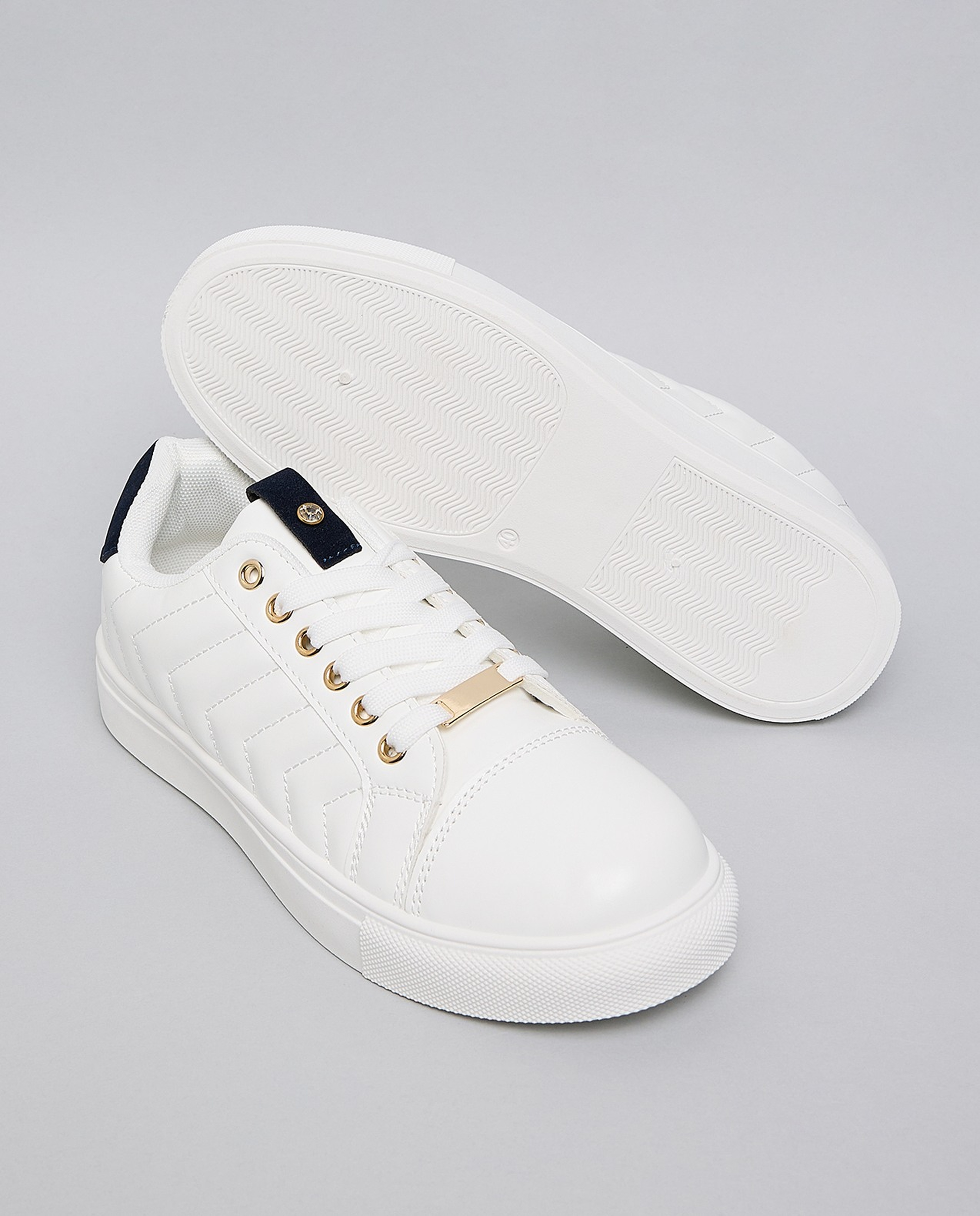 Quilted Low Top Sneakers