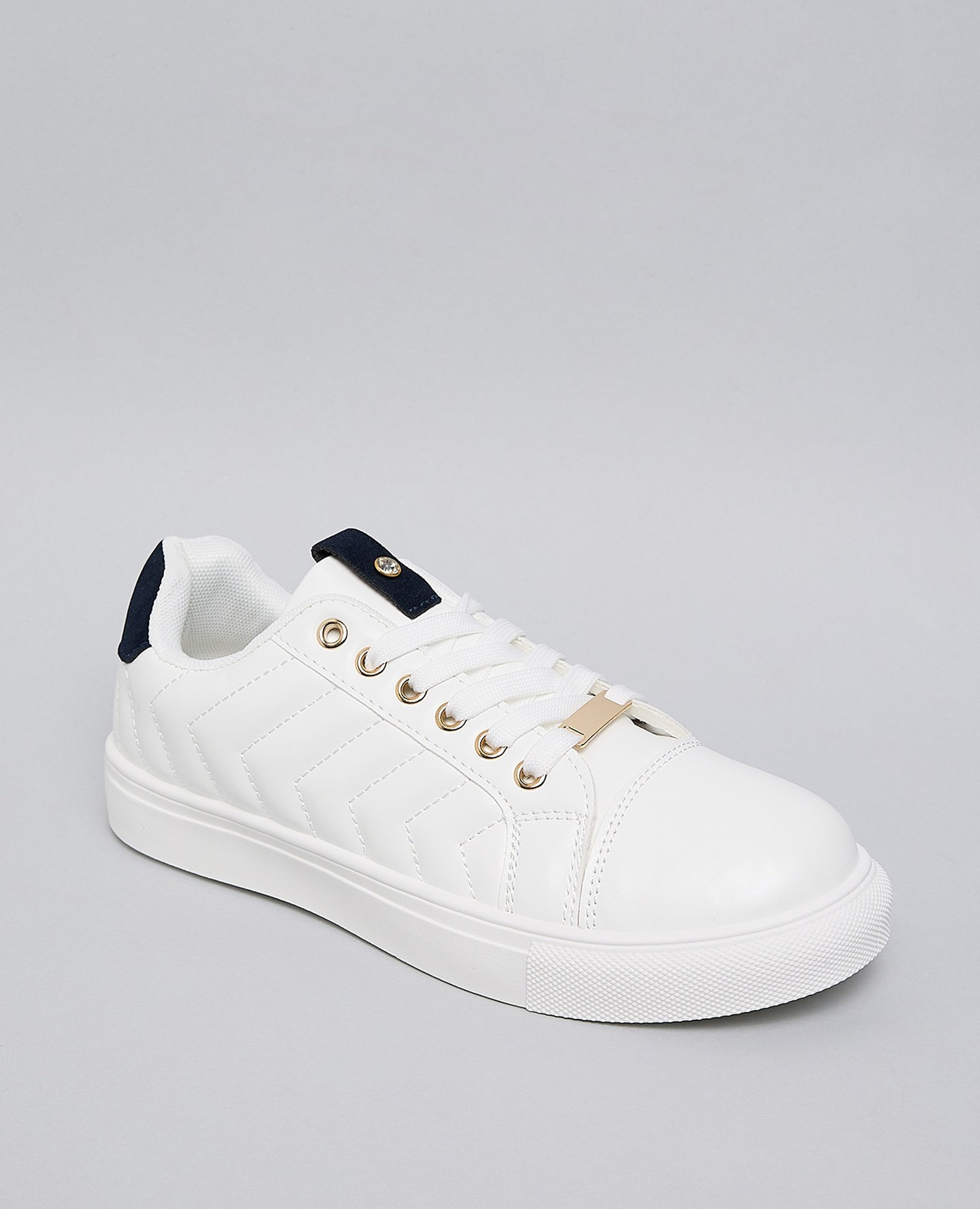 Quilted Low Top Sneakers