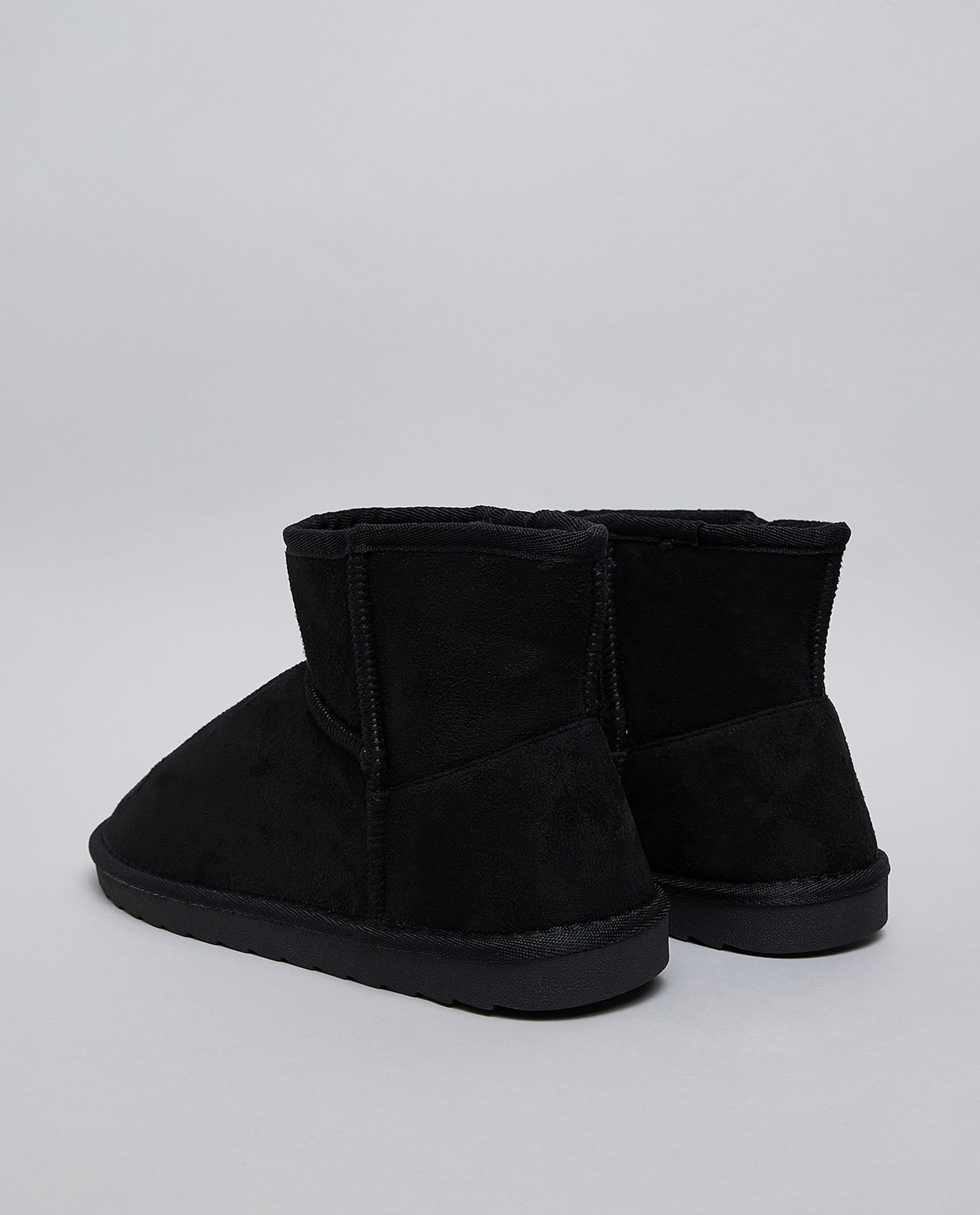 Textured Winter Ankle Boots