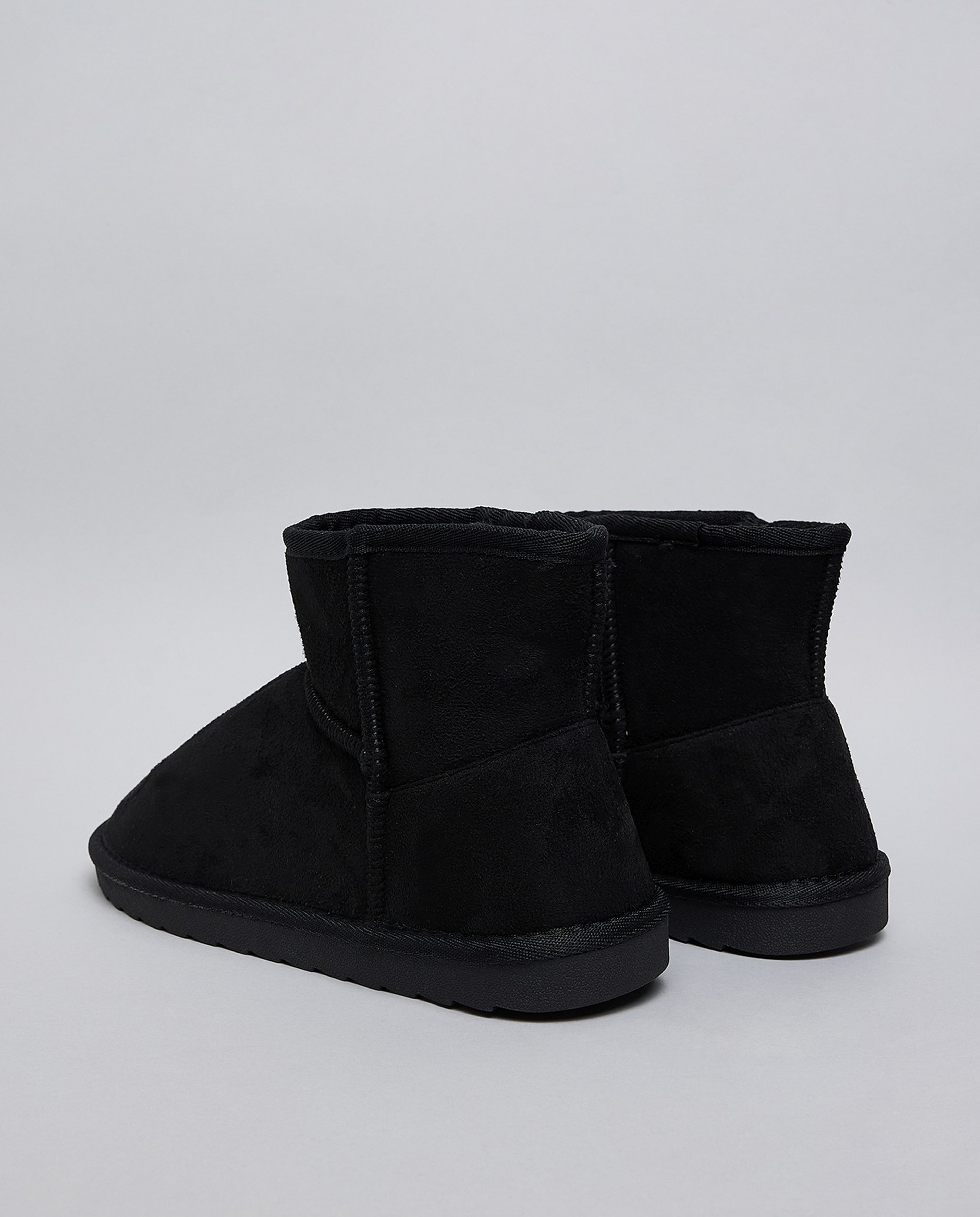 Textured Winter Ankle Boots