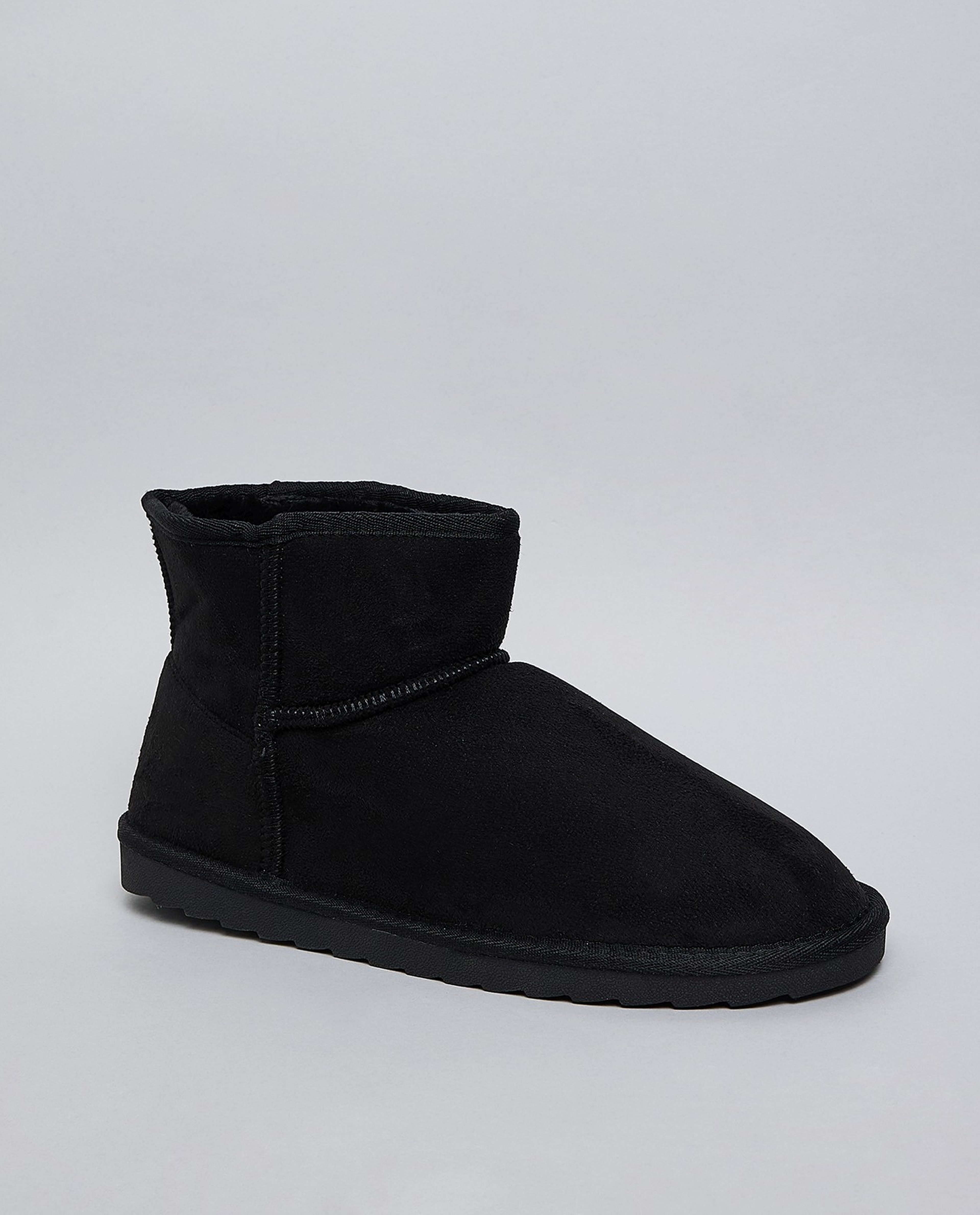 Textured Winter Ankle Boots