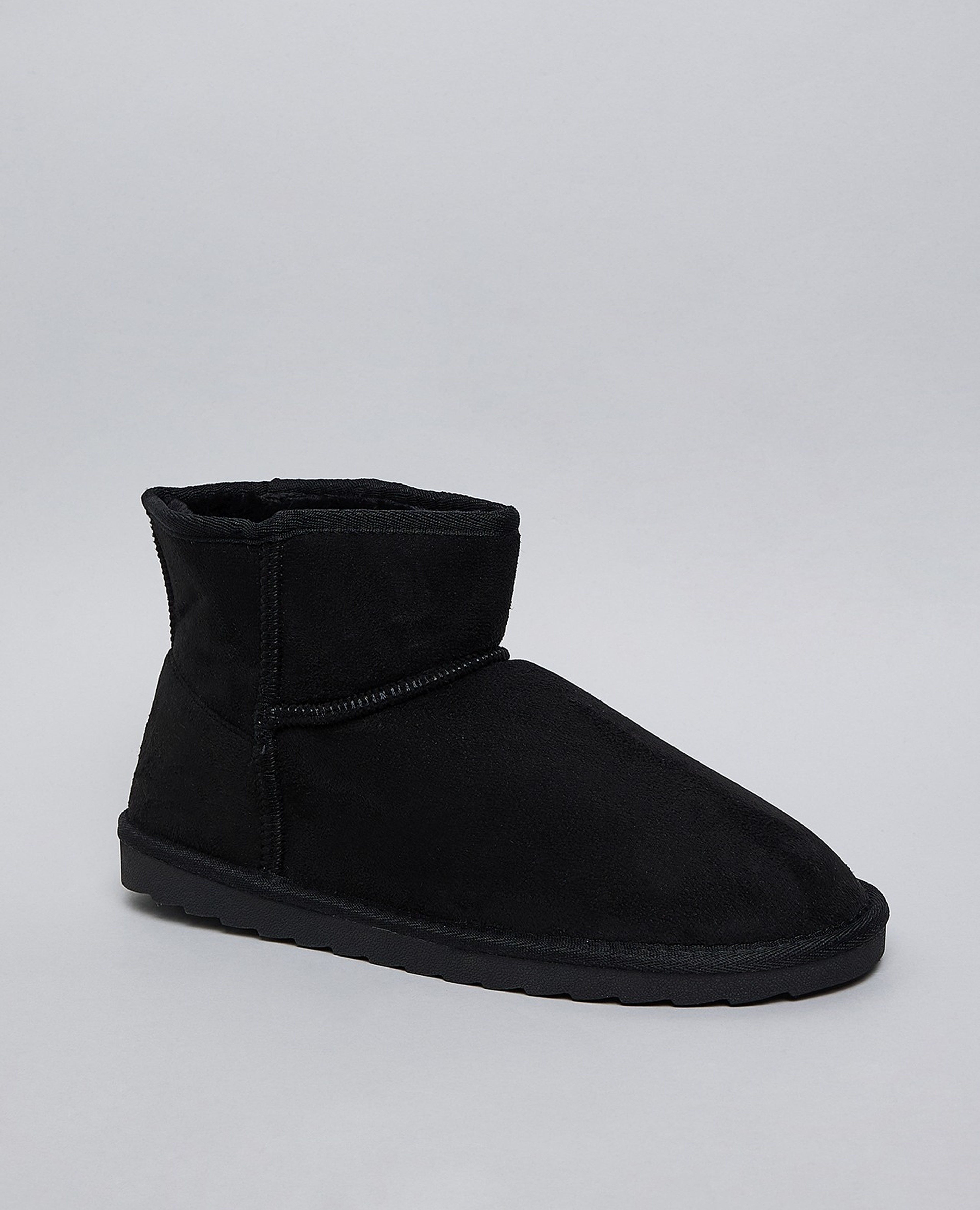 Textured Winter Ankle Boots