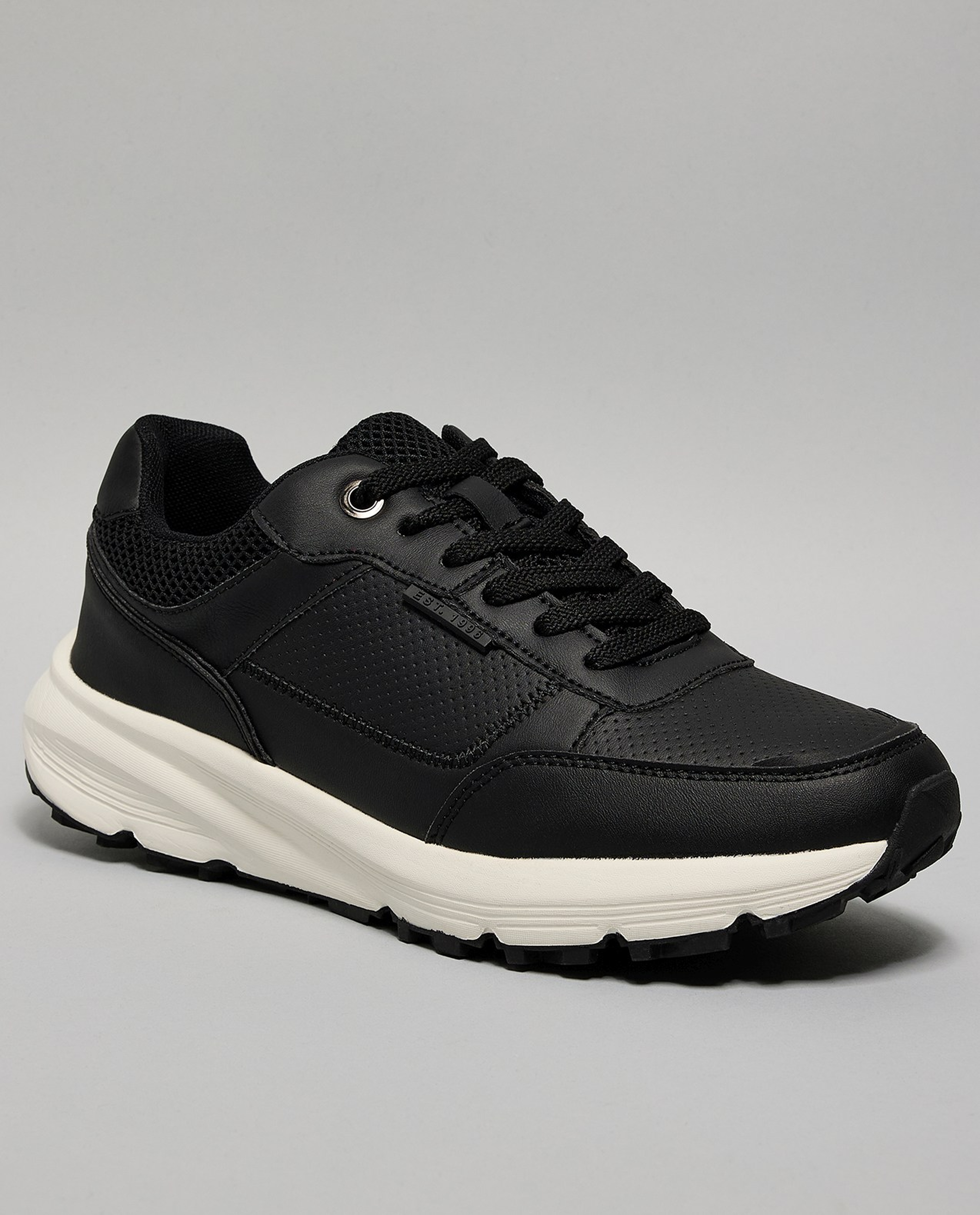 Color Block Lace Up Sneakers