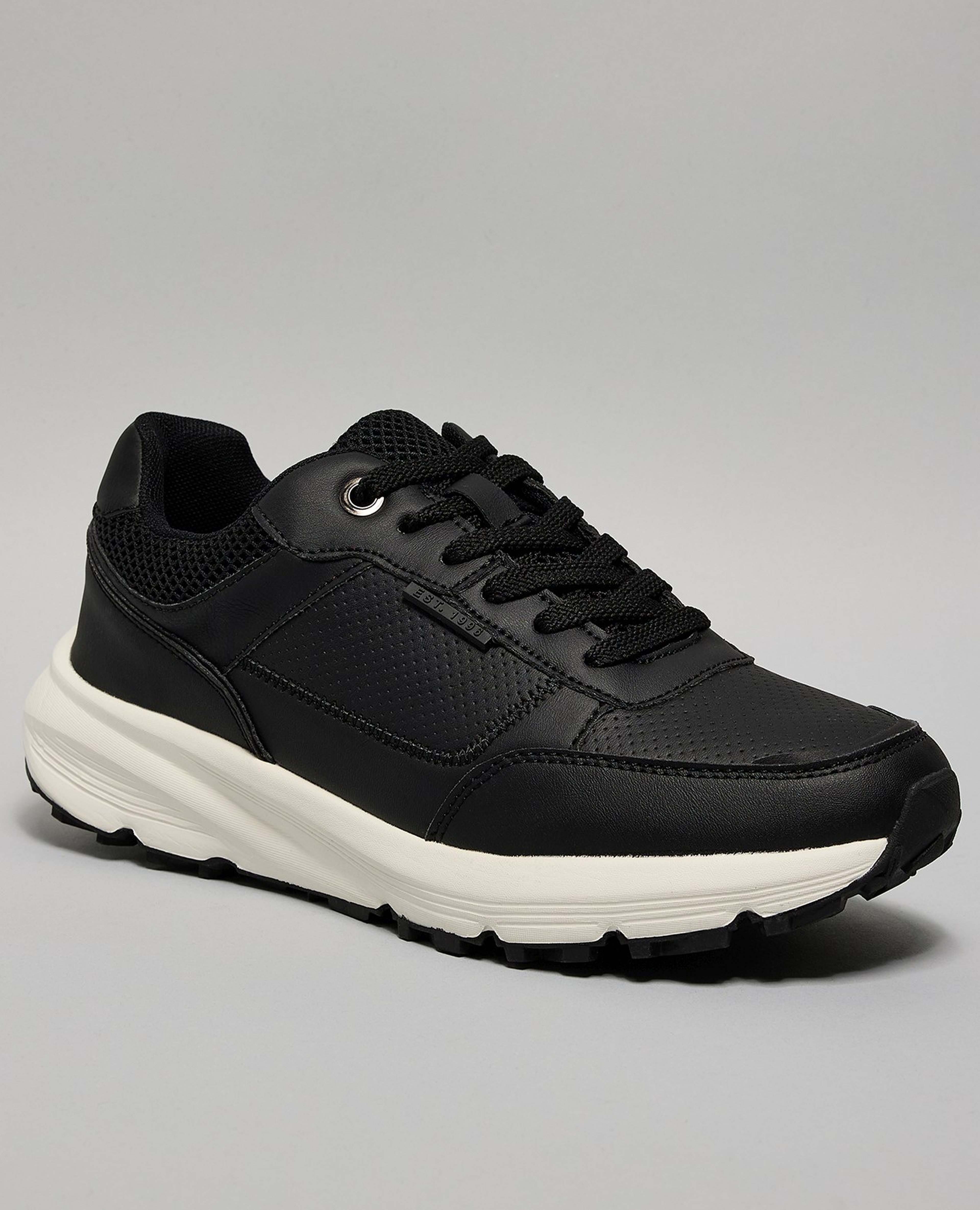 Color Block Lace Up Sneakers