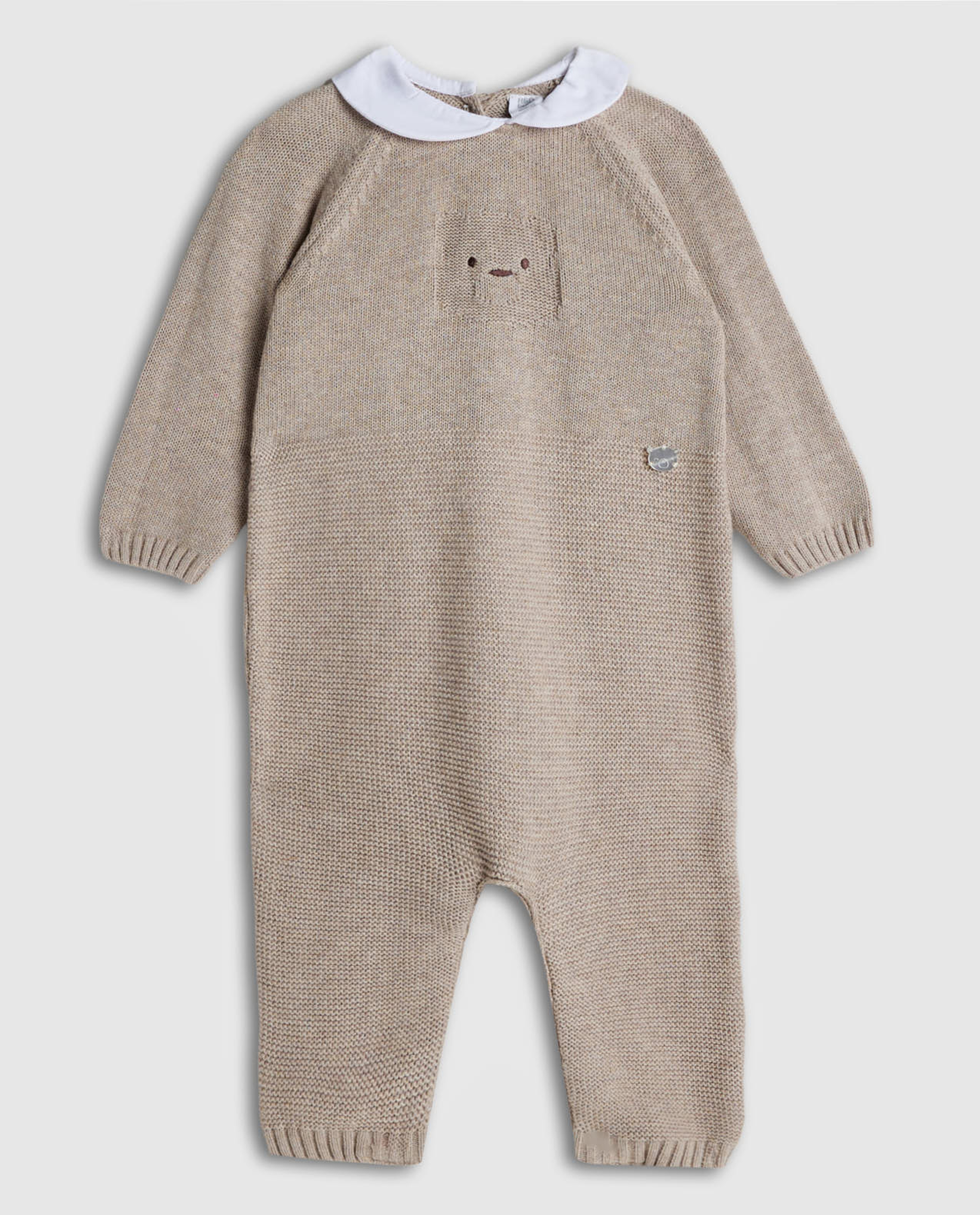 Textured Collared Sleepsuit