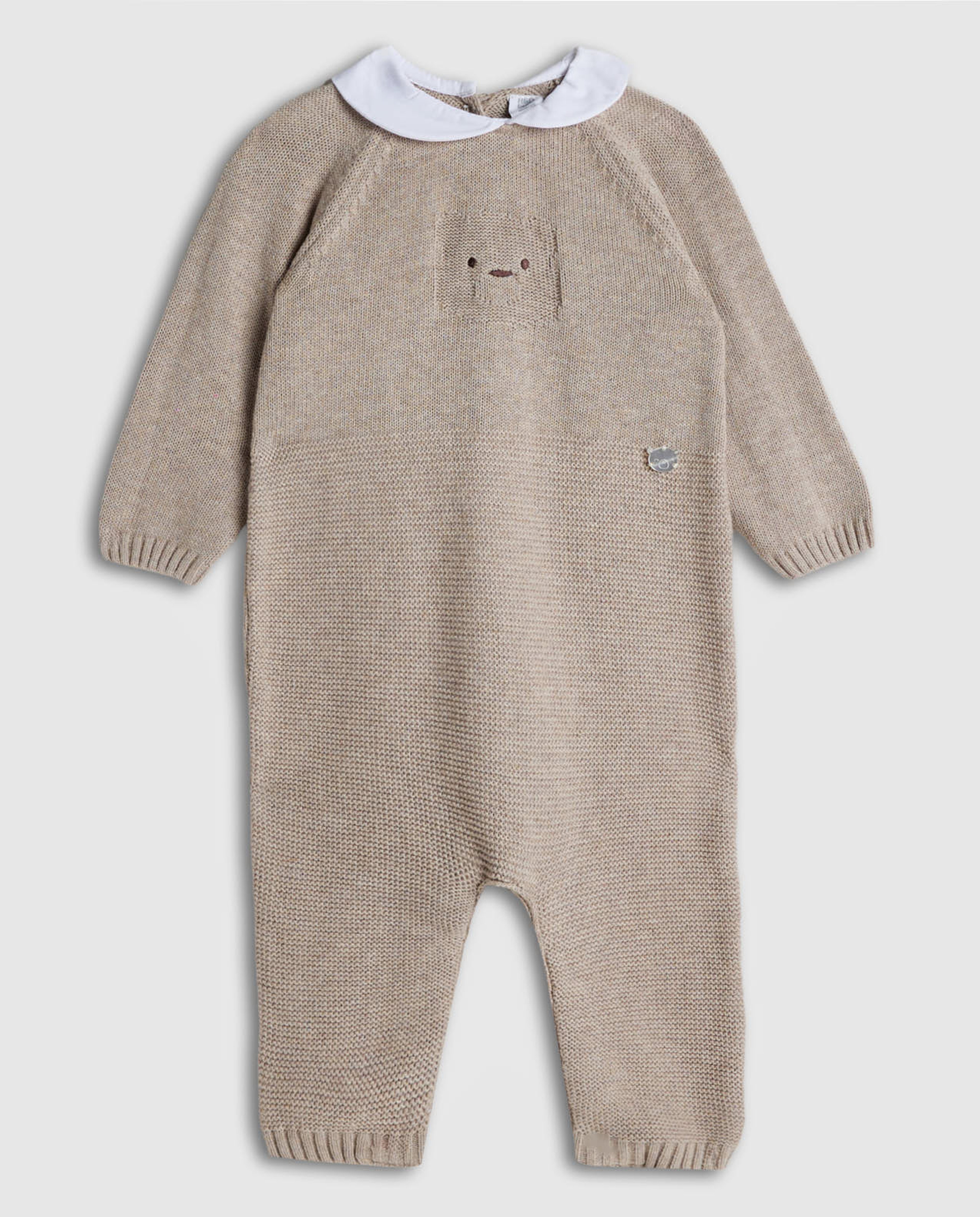 Textured Collared Sleepsuit