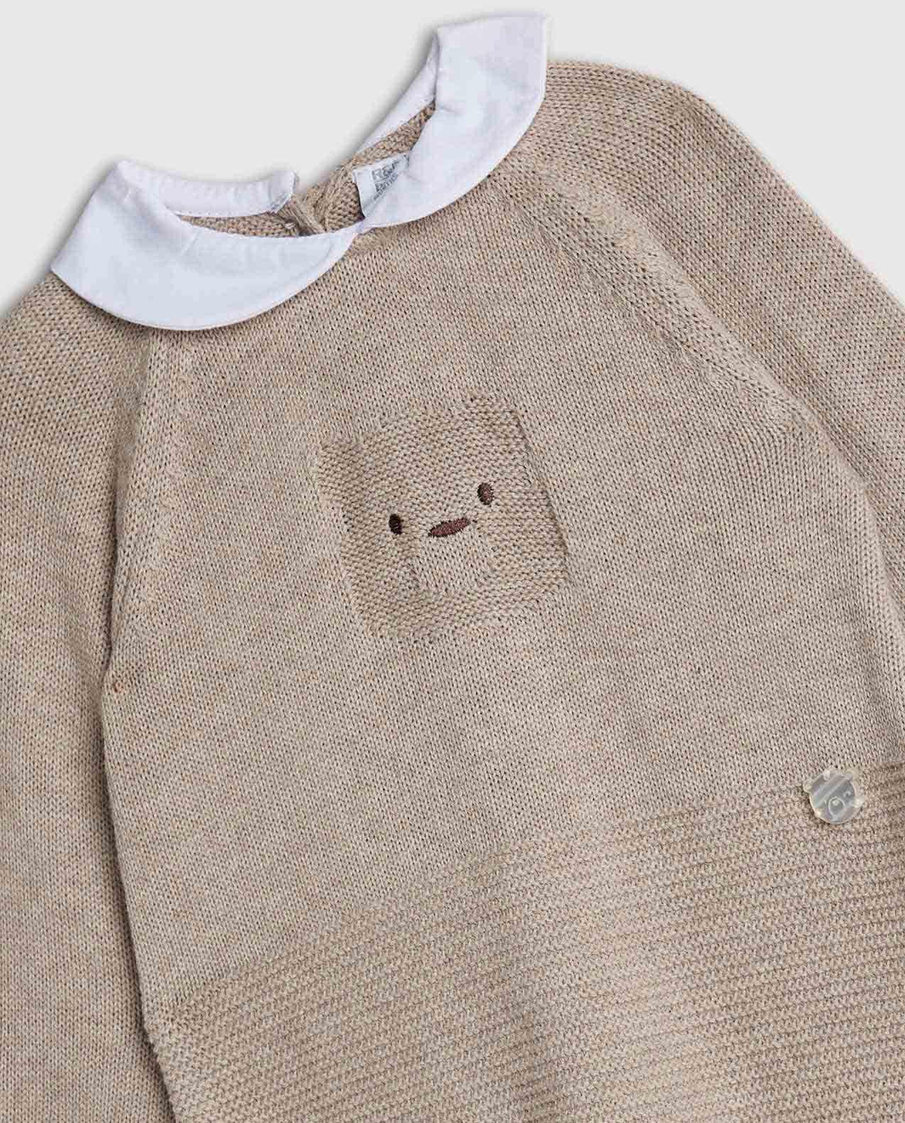 Textured Collared Sleepsuit