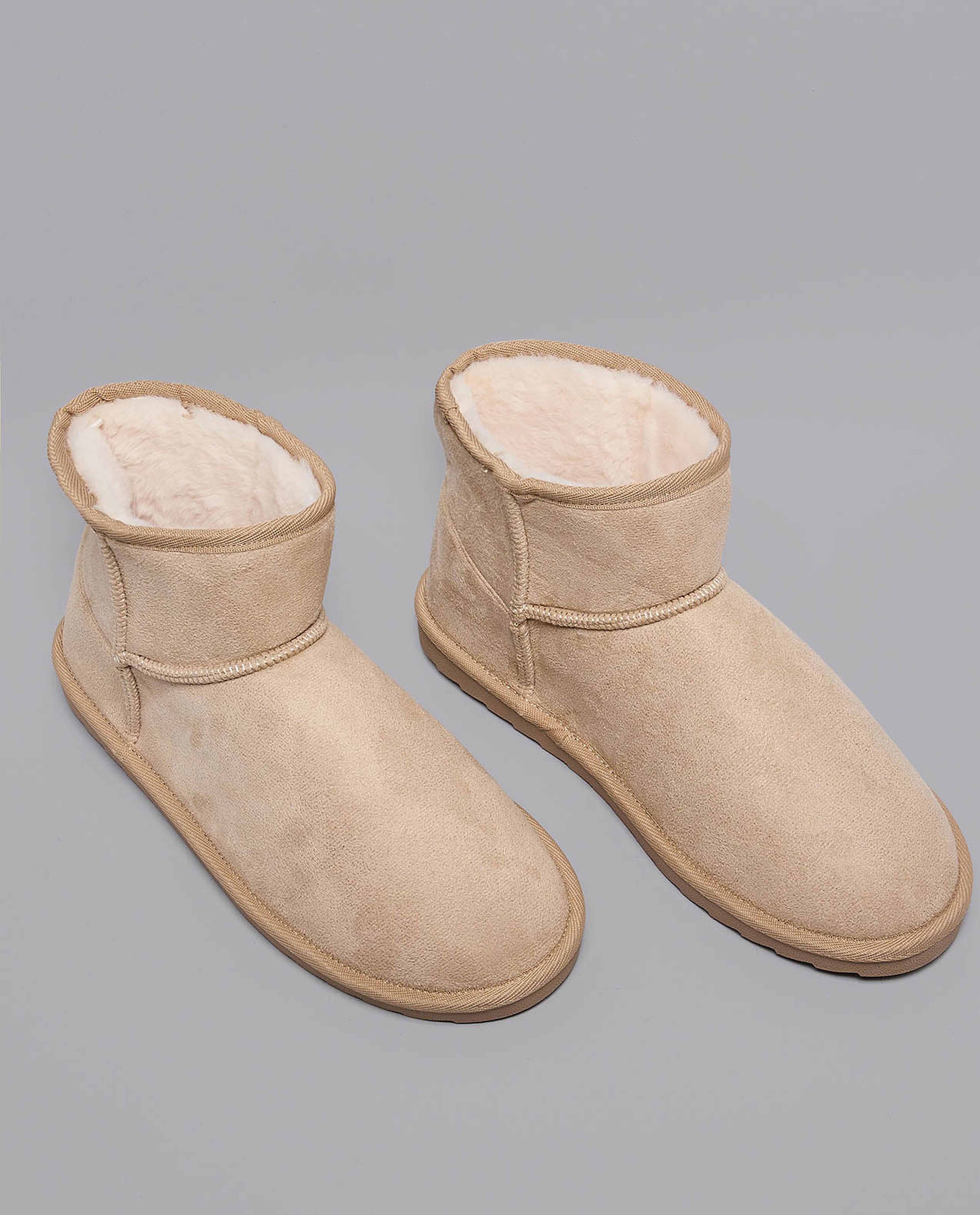 Textured Winter Ankle Boots