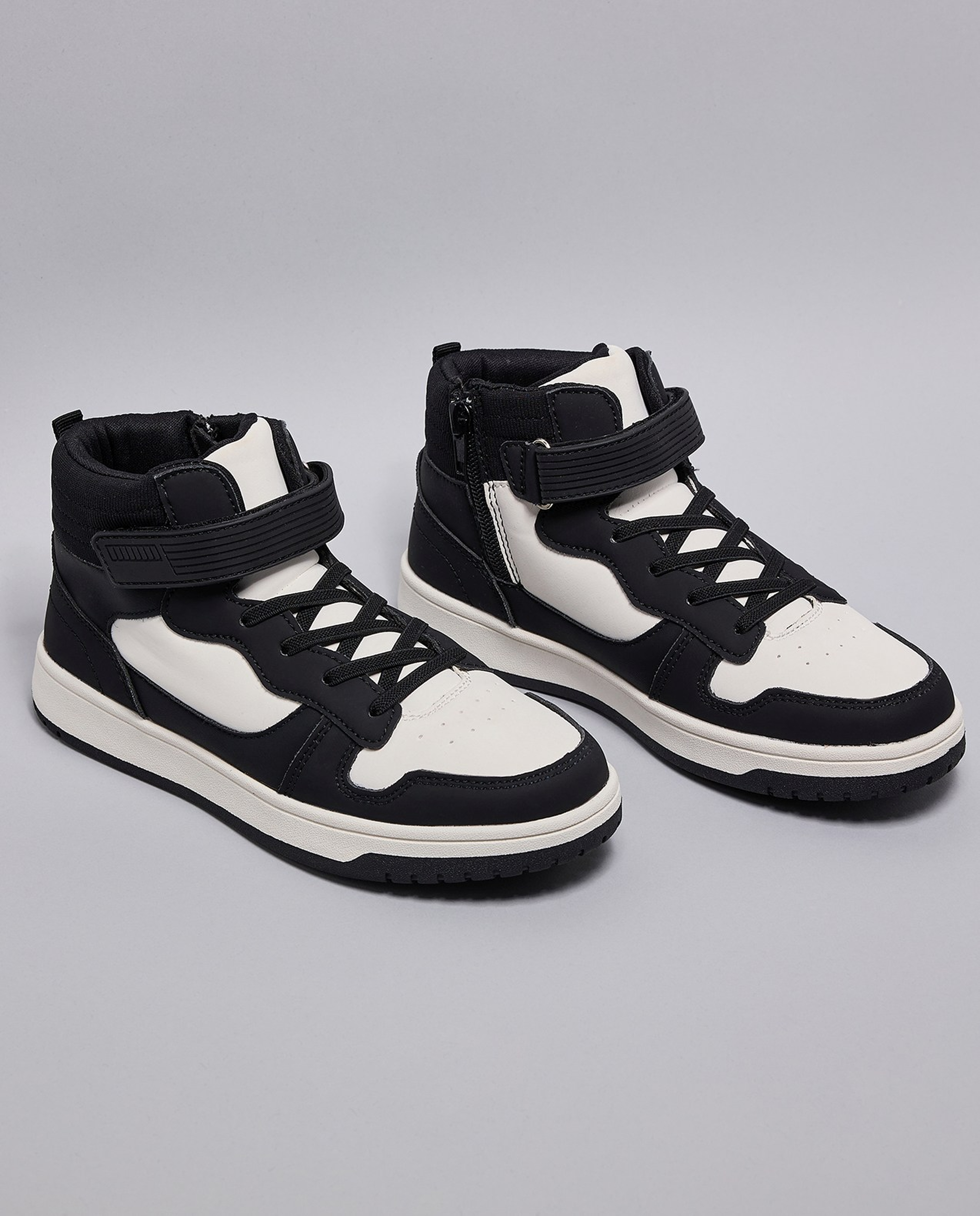 Color Block High Top Sneakers