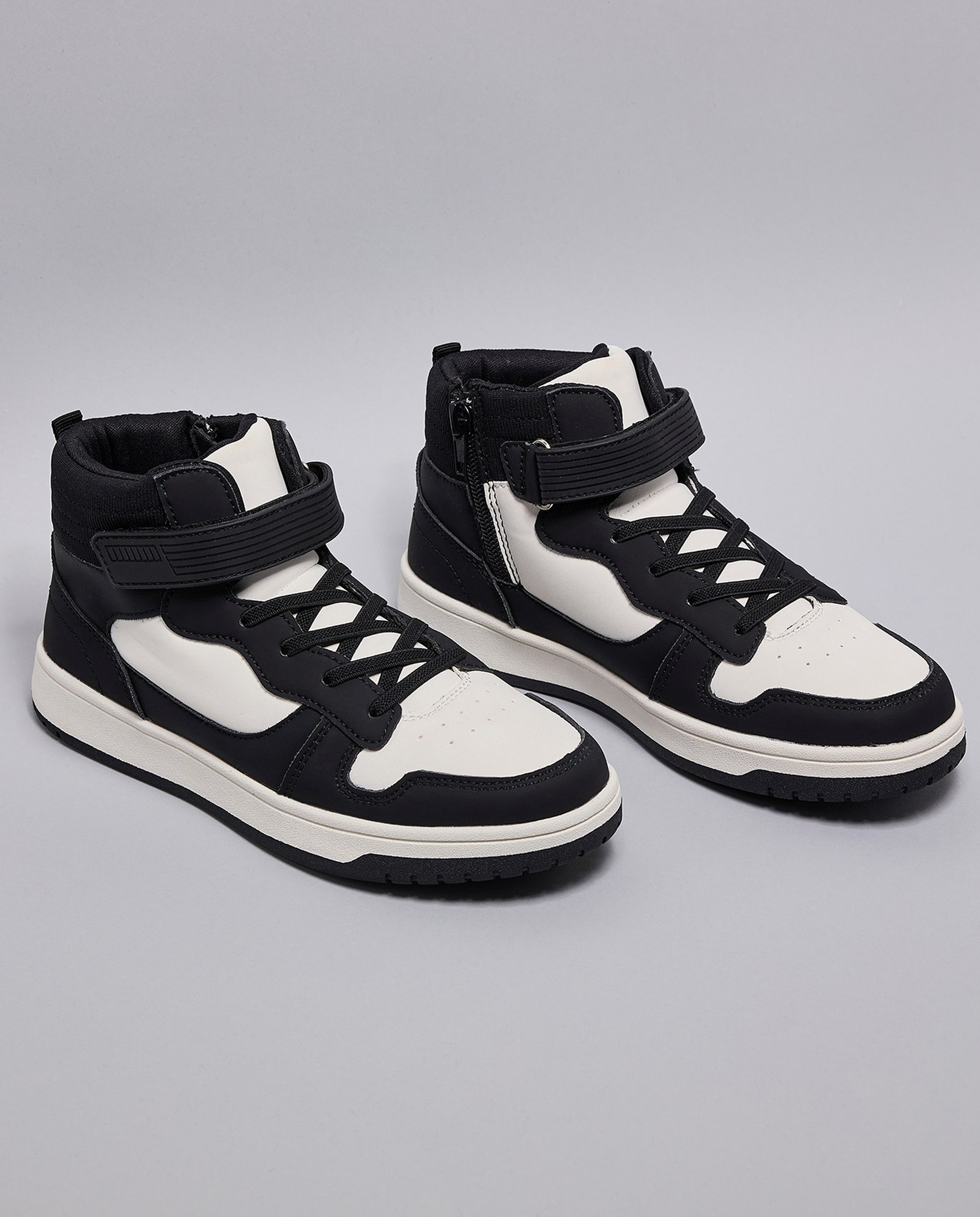 Color Block High Top Sneakers