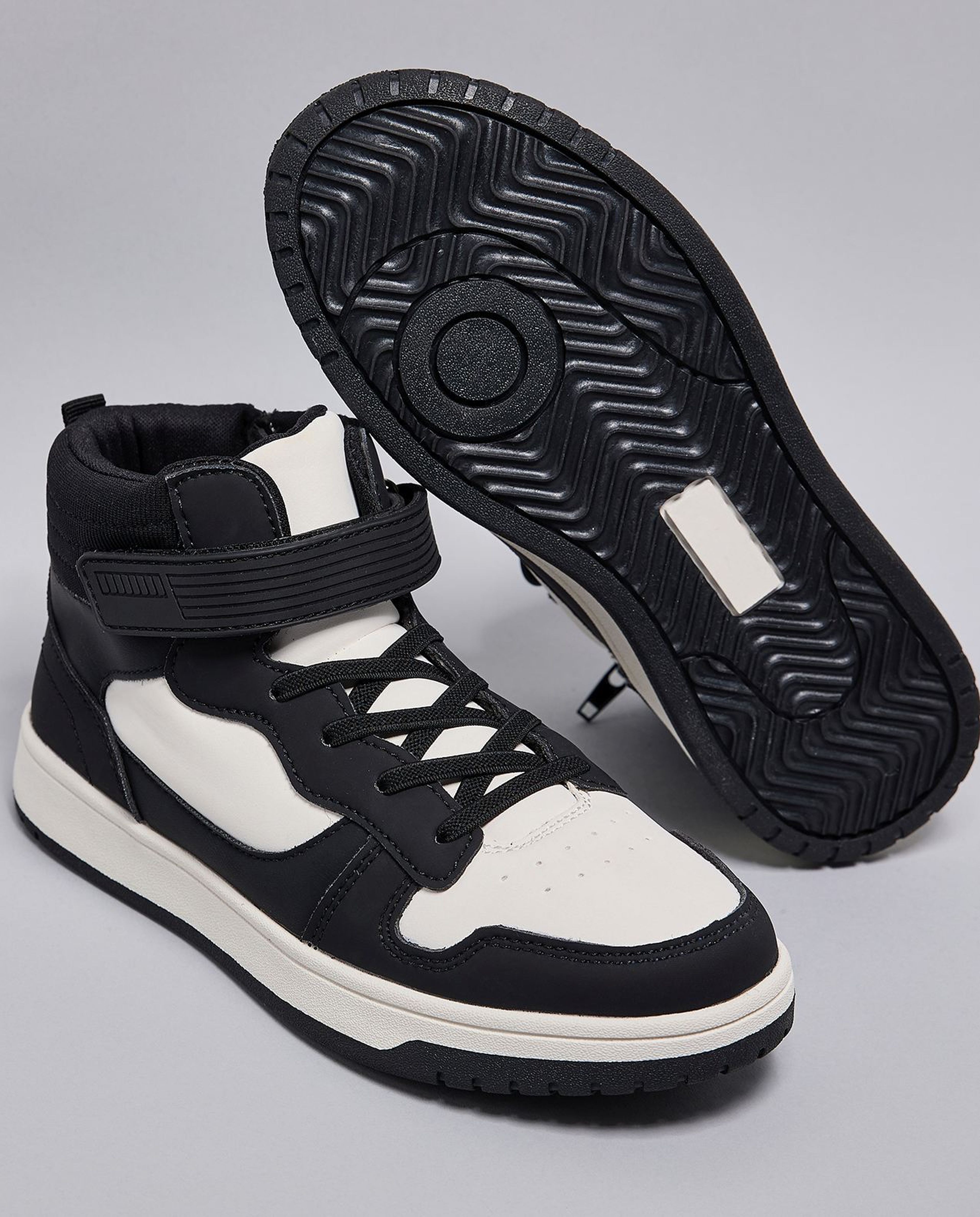 Color Block High Top Sneakers