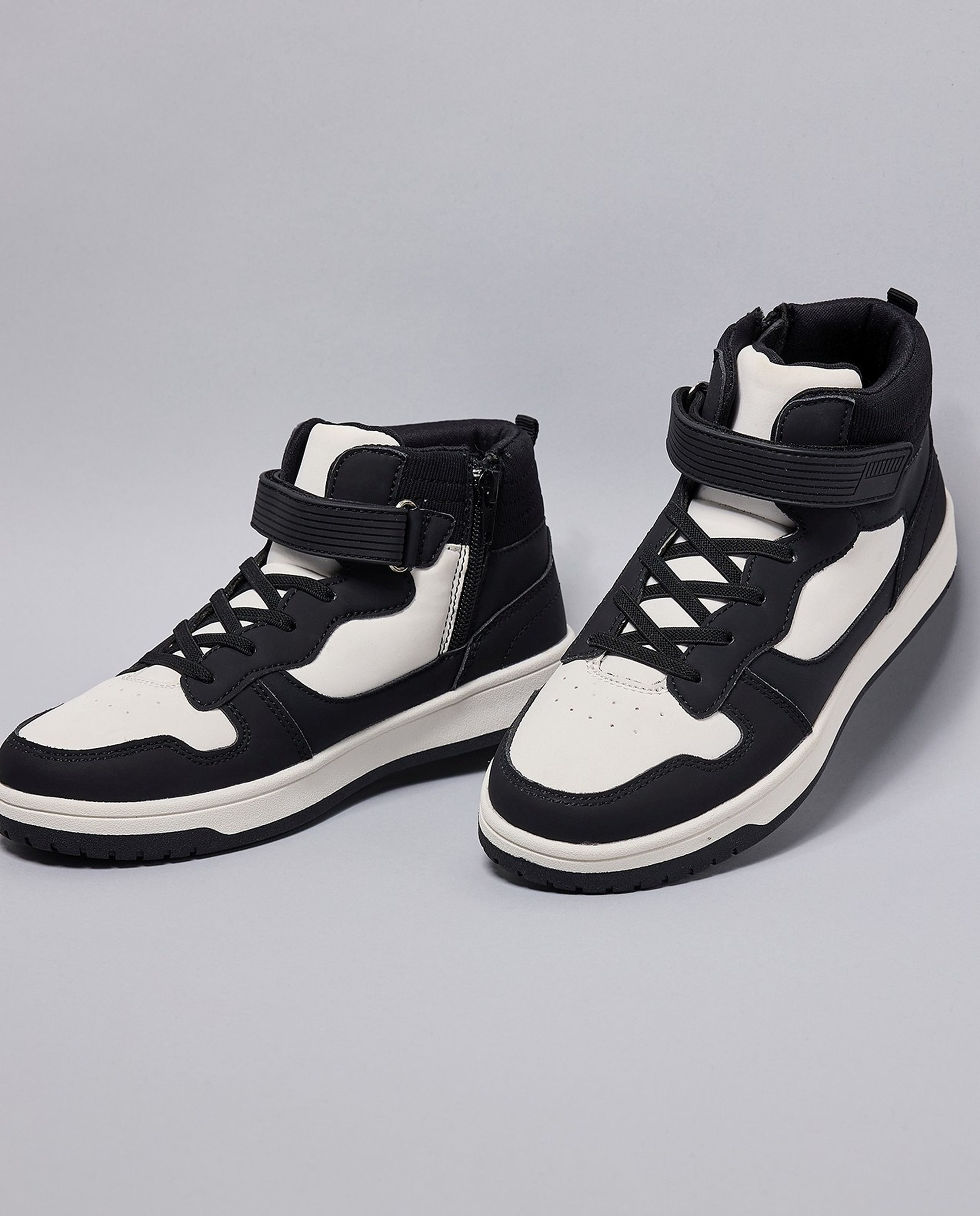 Color Block High Top Sneakers