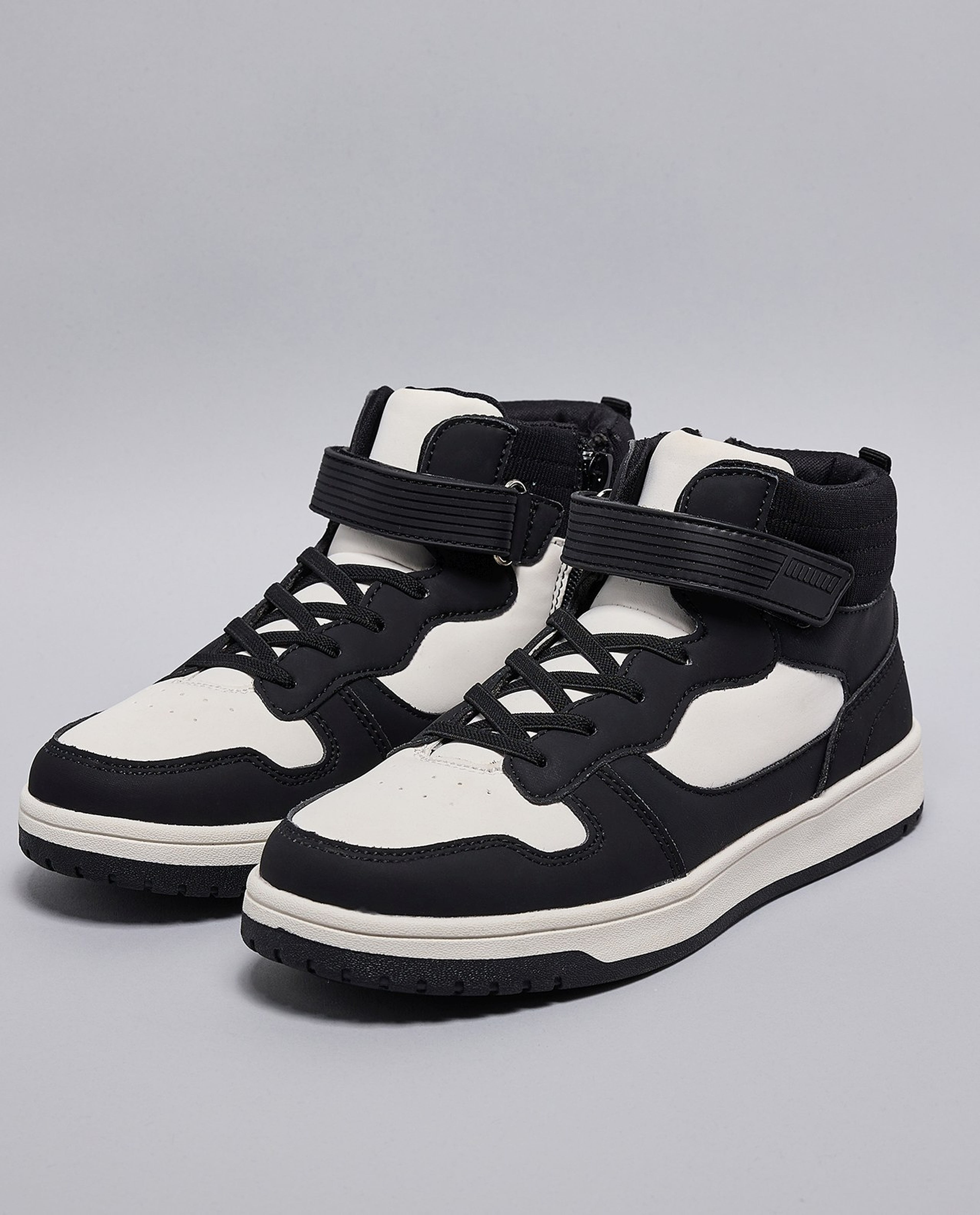 Color Block High Top Sneakers