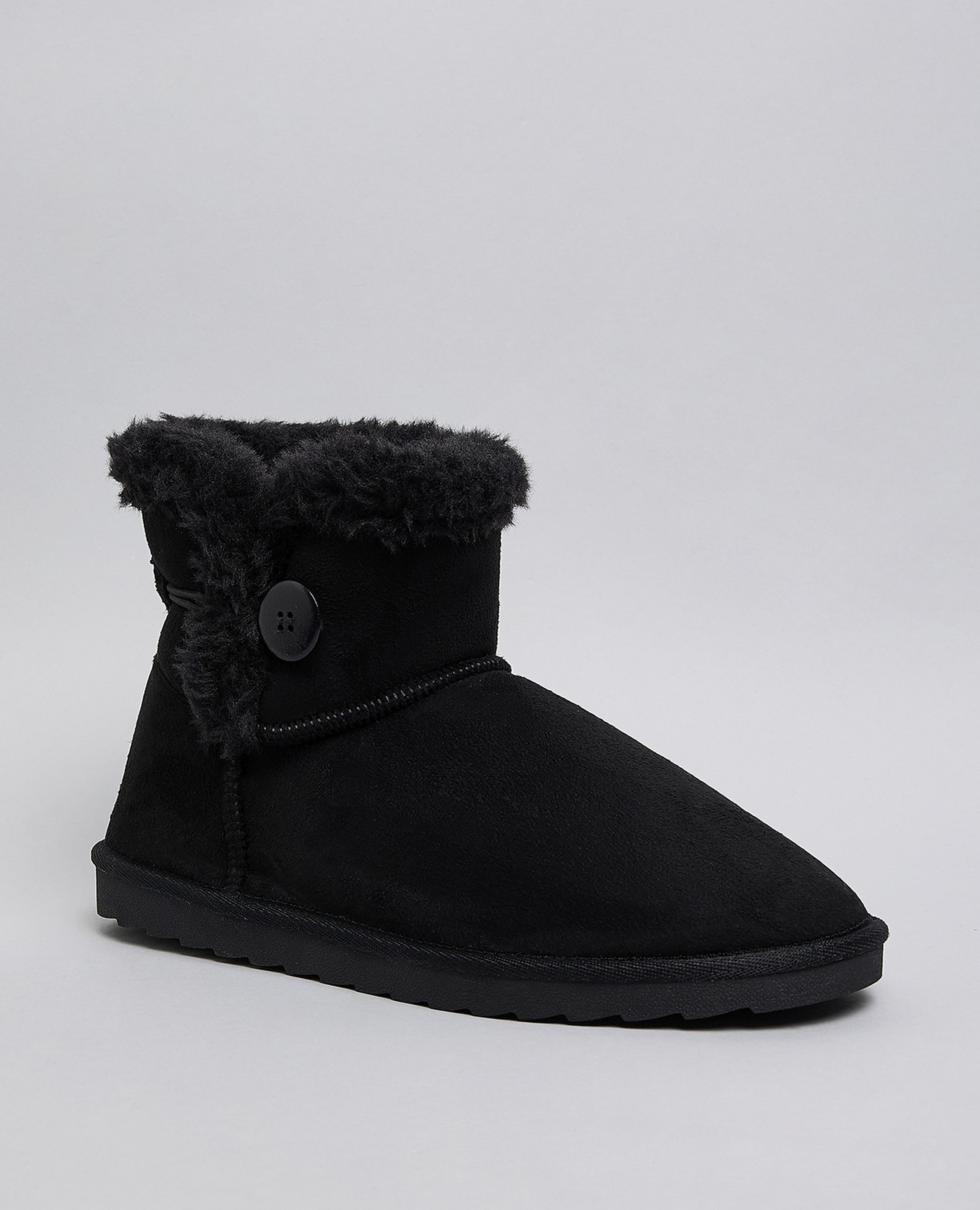 Textured Winter Ankle Boots