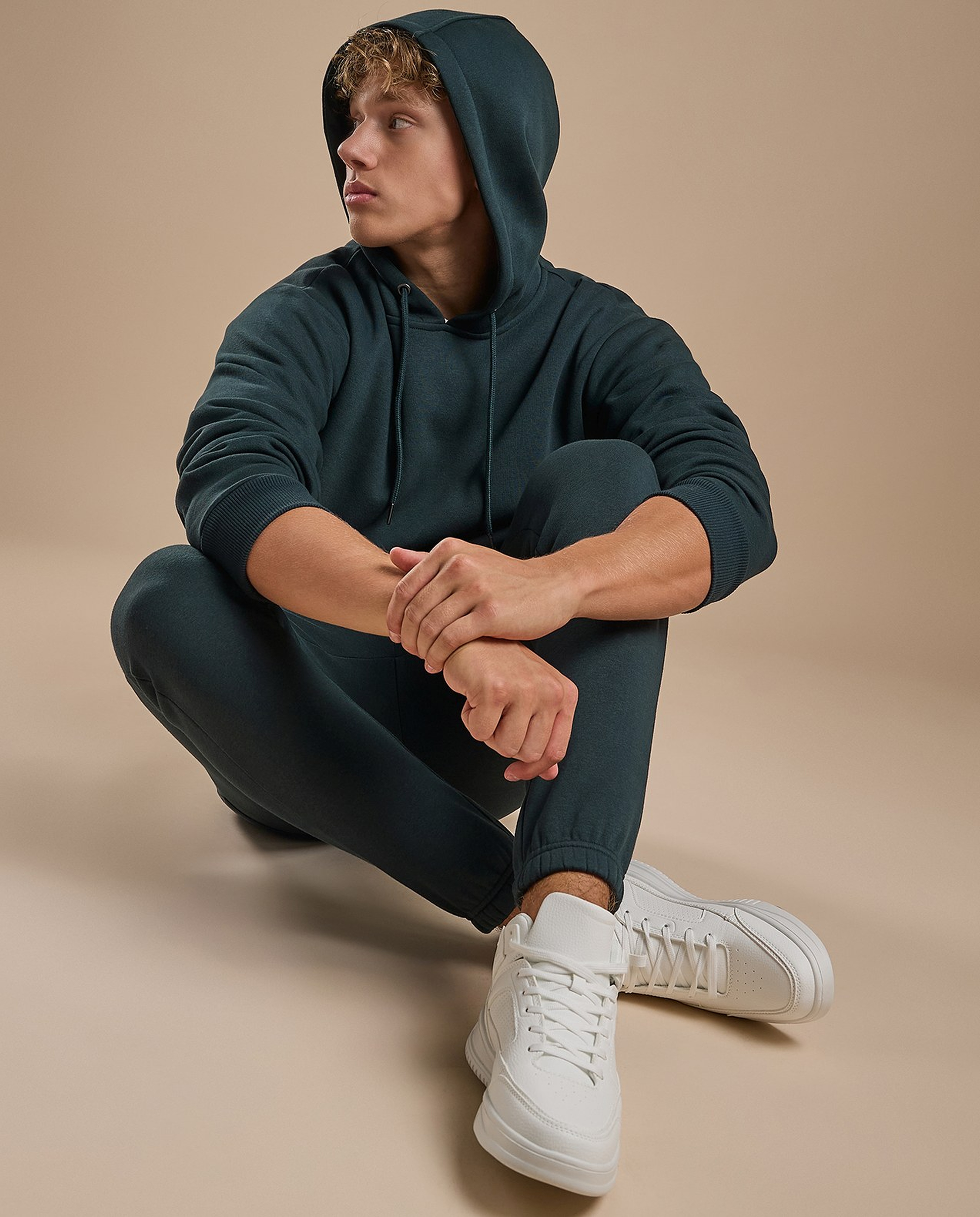 Solid High Top Sneakers