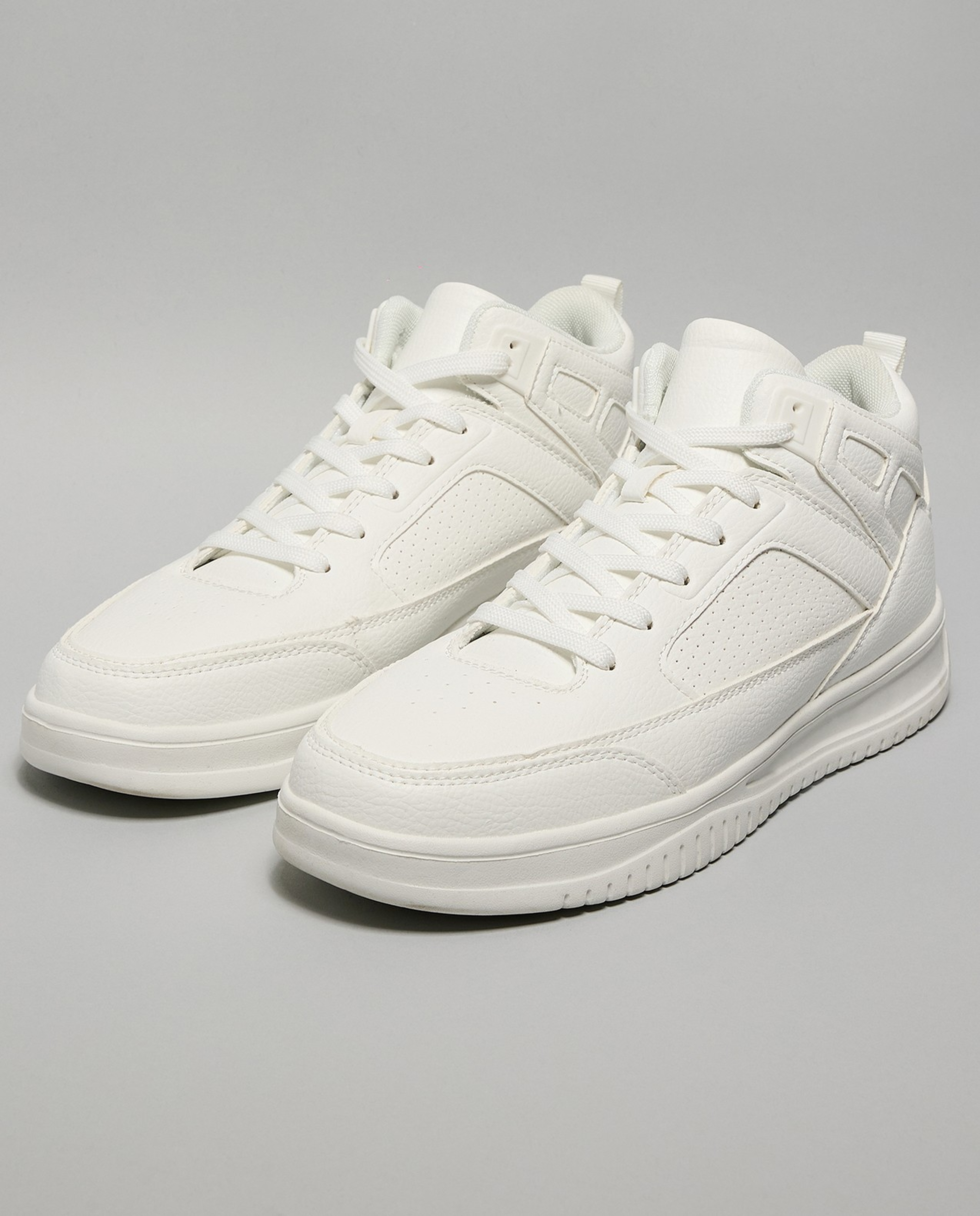 Solid High Top Sneakers