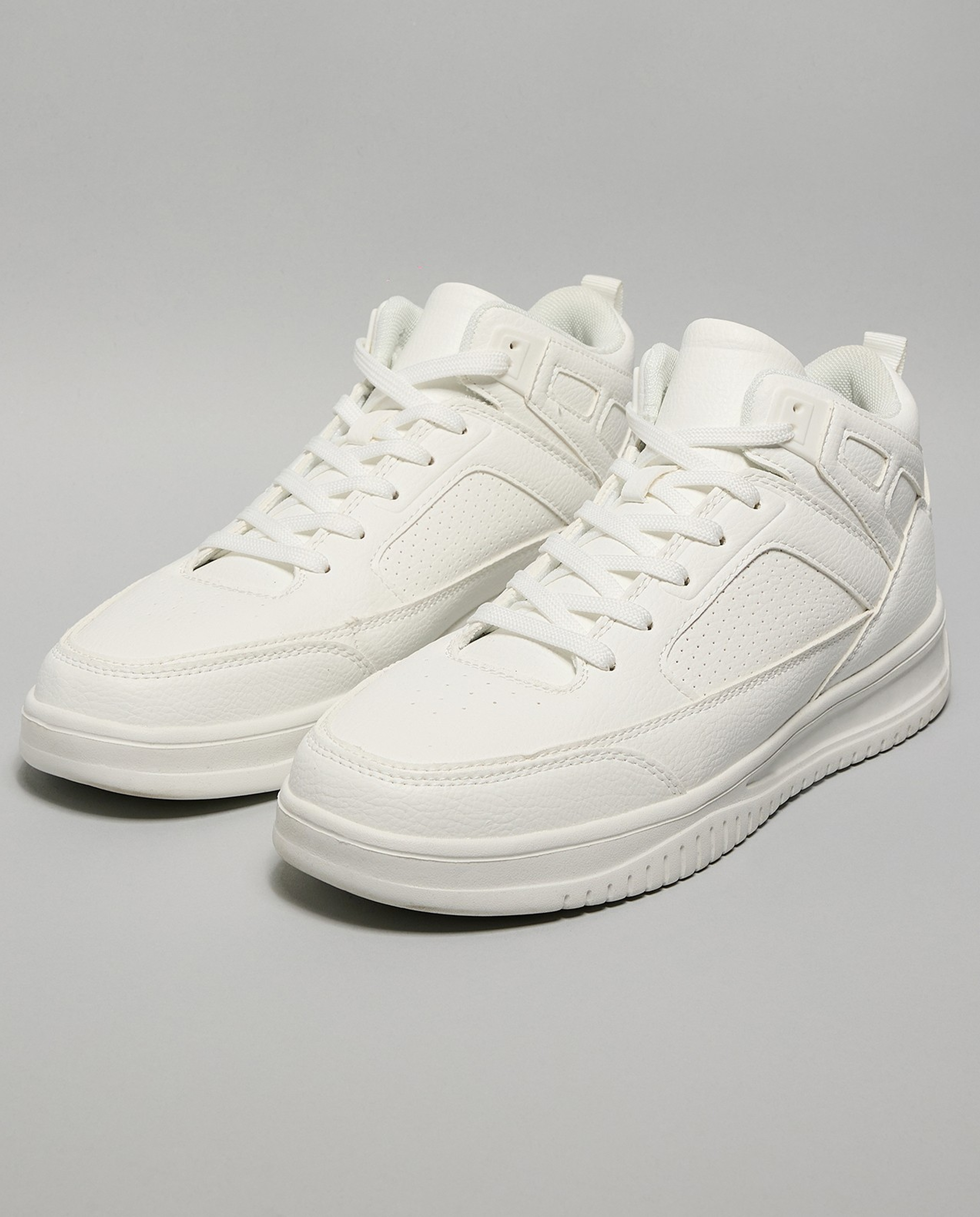 Solid High Top Sneakers