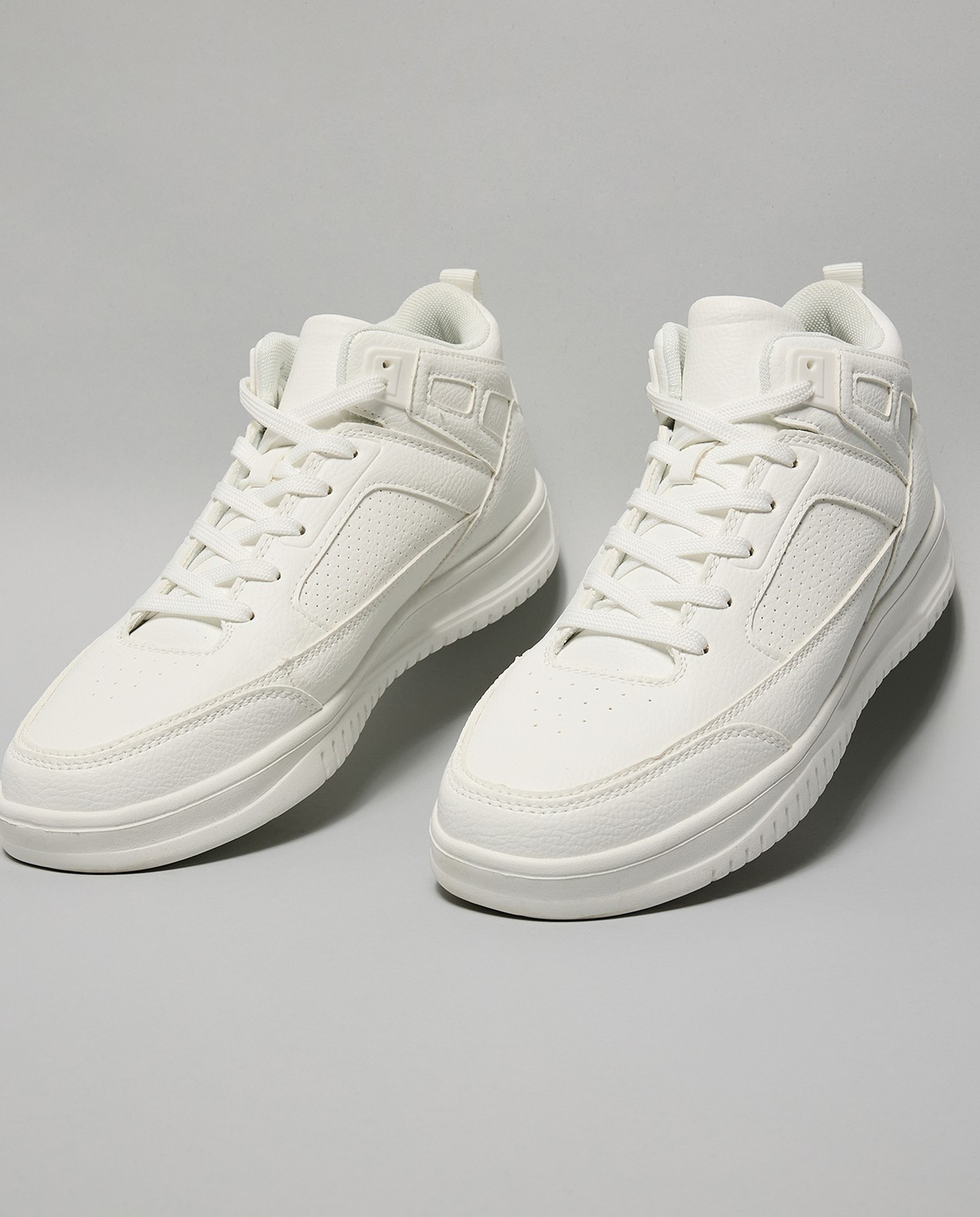 Solid High Top Sneakers