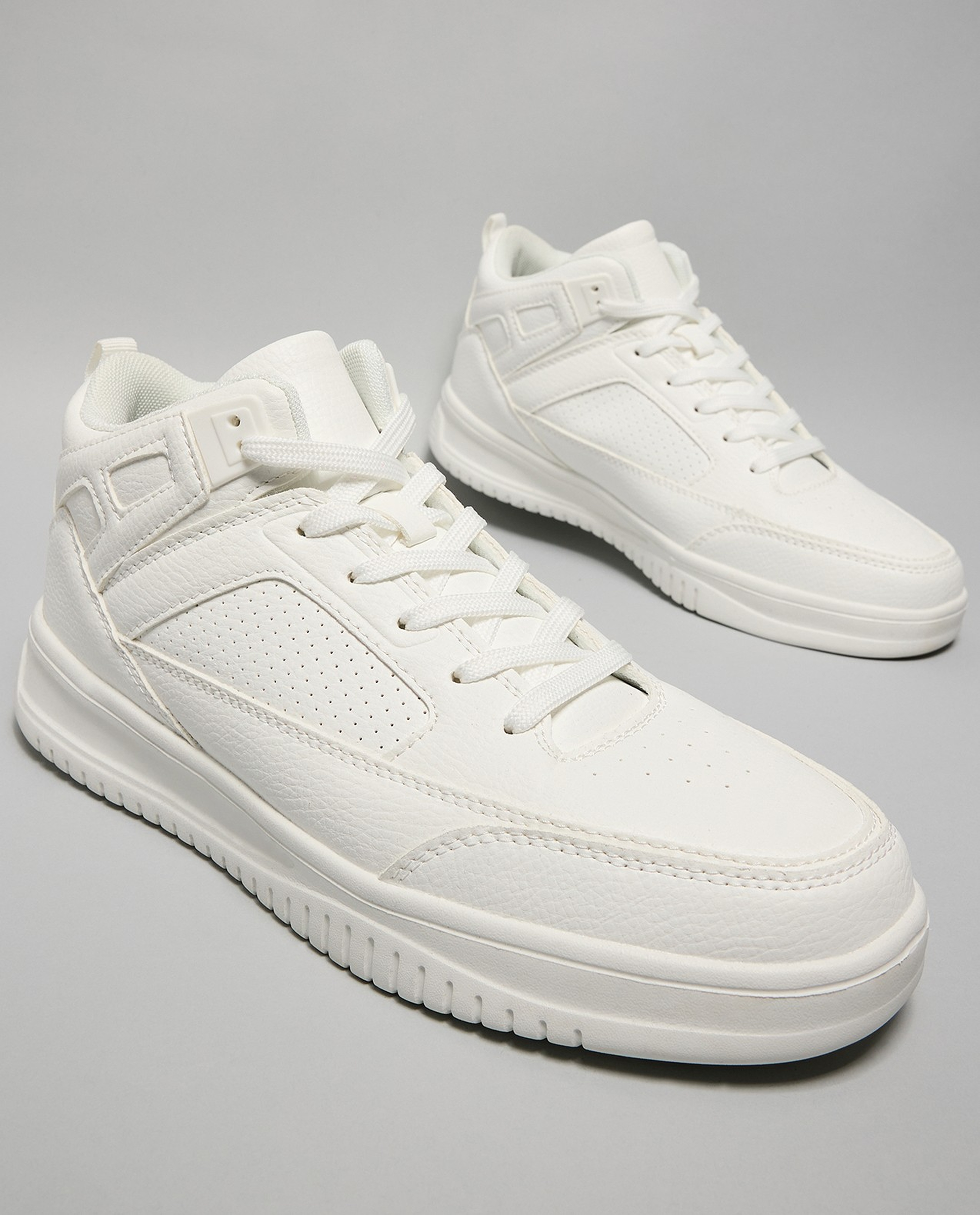 Solid High Top Sneakers